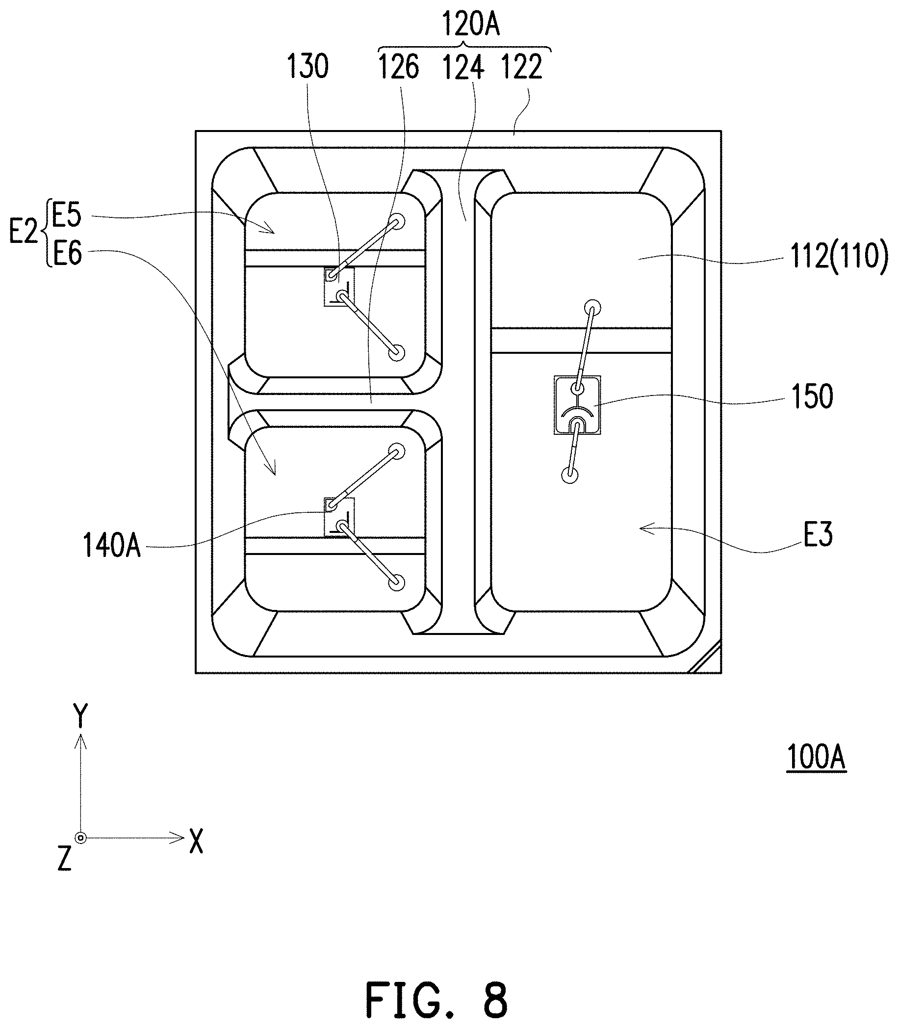 Patent US11787332 Figure 8 – Light-emitting device and vehicle lamp module