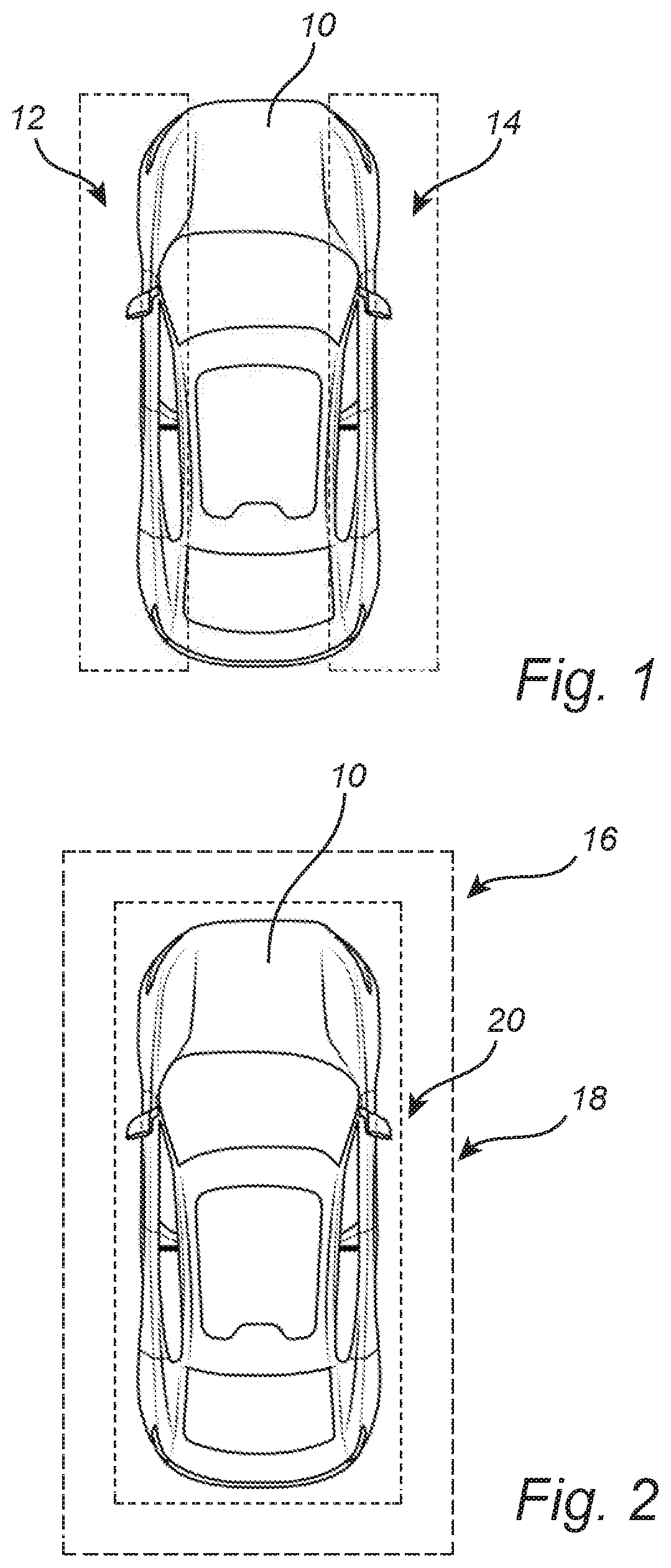 Patent US11787334 Figure 1 – Driver assistance system and method for vehicle flank safety