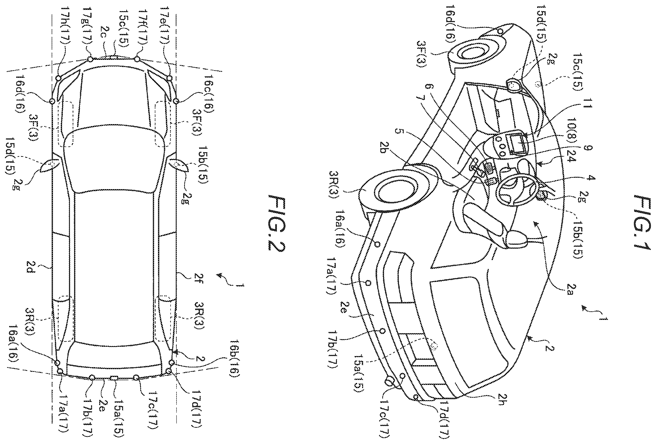 Patent US11787335 Figure 1 – Periphery monitoring device