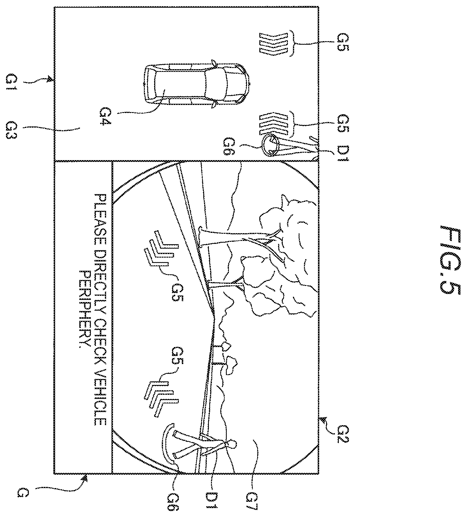 Patent US11787335 Figure 4 – Periphery monitoring device