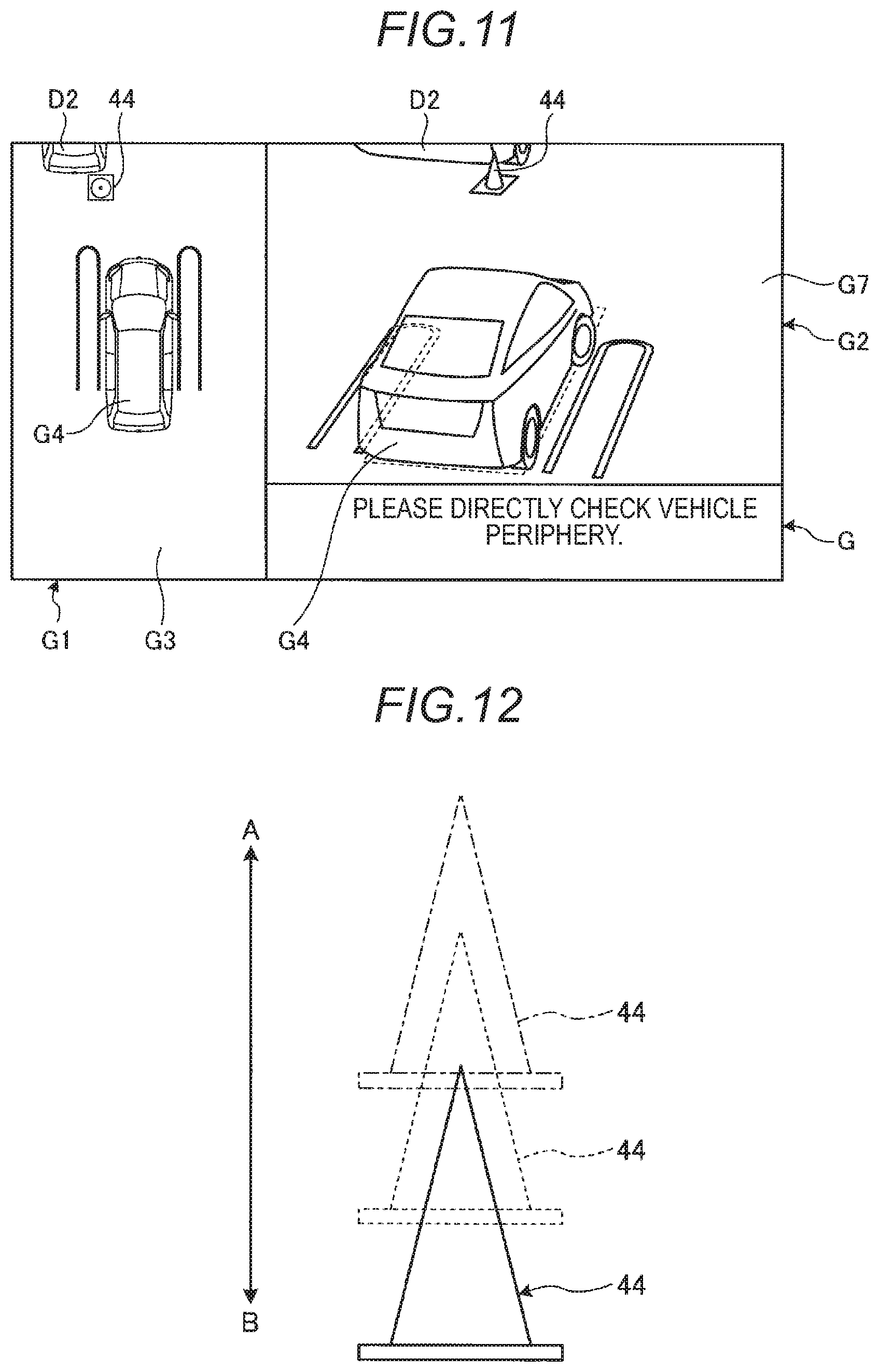 Patent US11787335 Figure 10 – Periphery monitoring device
