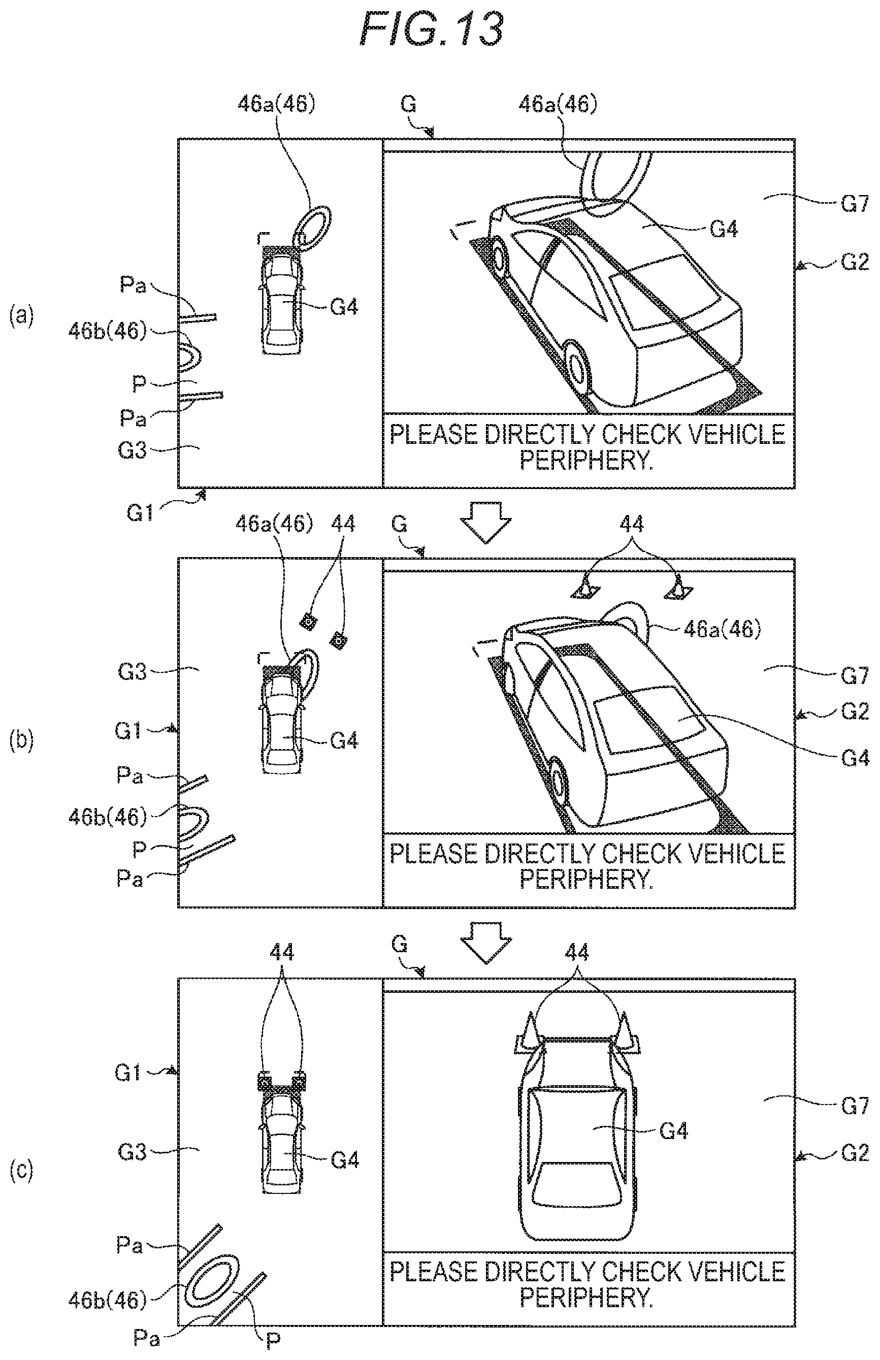Patent US11787335 Figure 11 – Periphery monitoring device