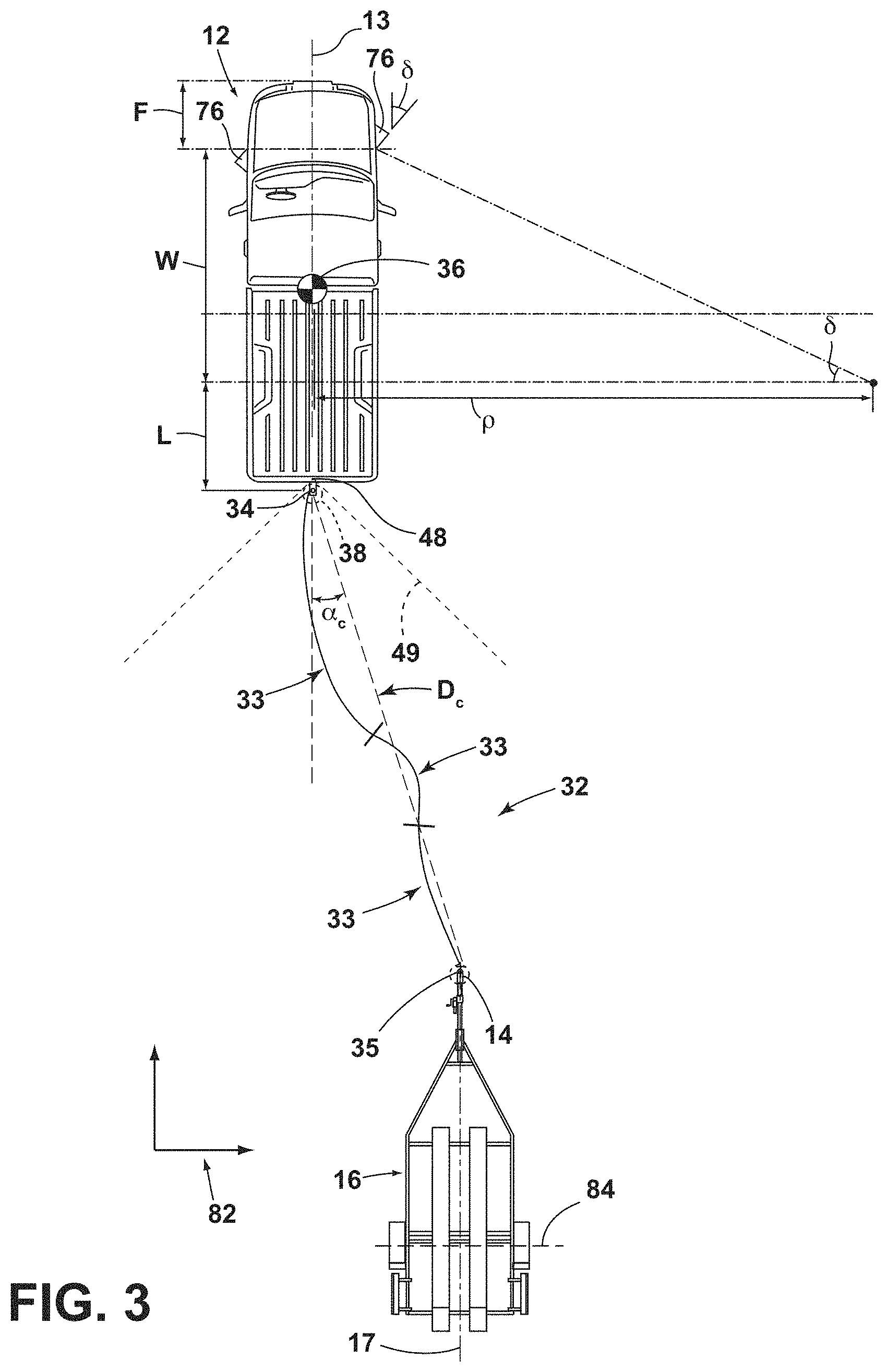 Patent US11787336 Figure 3 – Trailer hitching assistance system including trailer type identification and adaptive interface