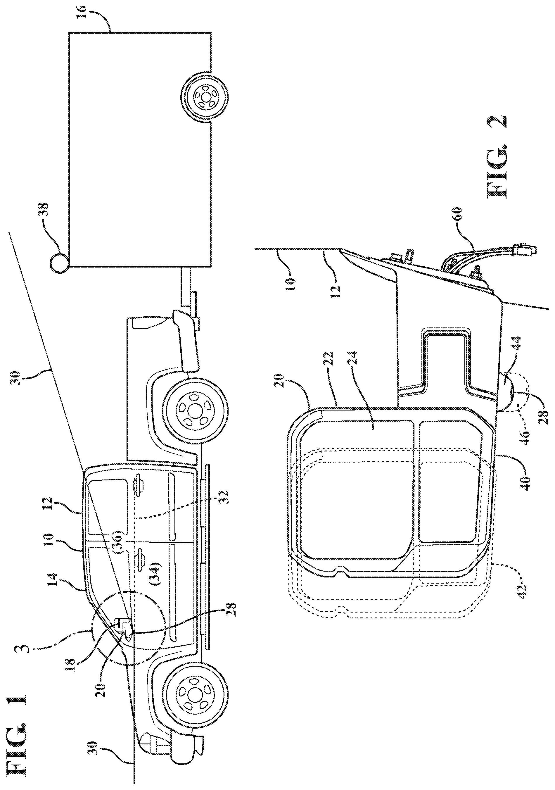 Patent US11787340 Figure 1 – Sideview mirror assembly with an extendable camera
