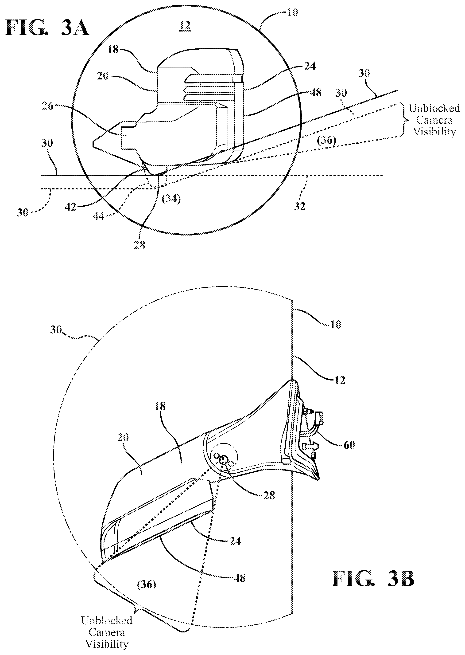 Patent US11787340 Figure 2 – Sideview mirror assembly with an extendable camera