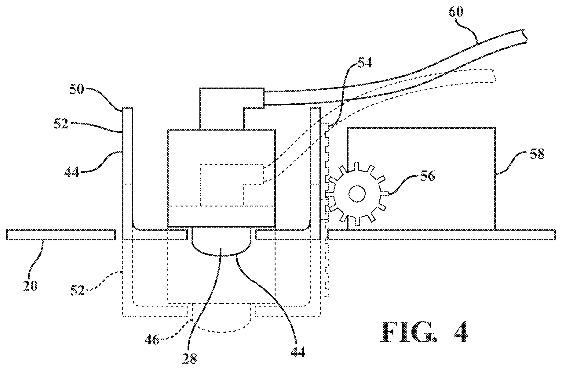 Patent US11787340 Figure 3 – Sideview mirror assembly with an extendable camera
