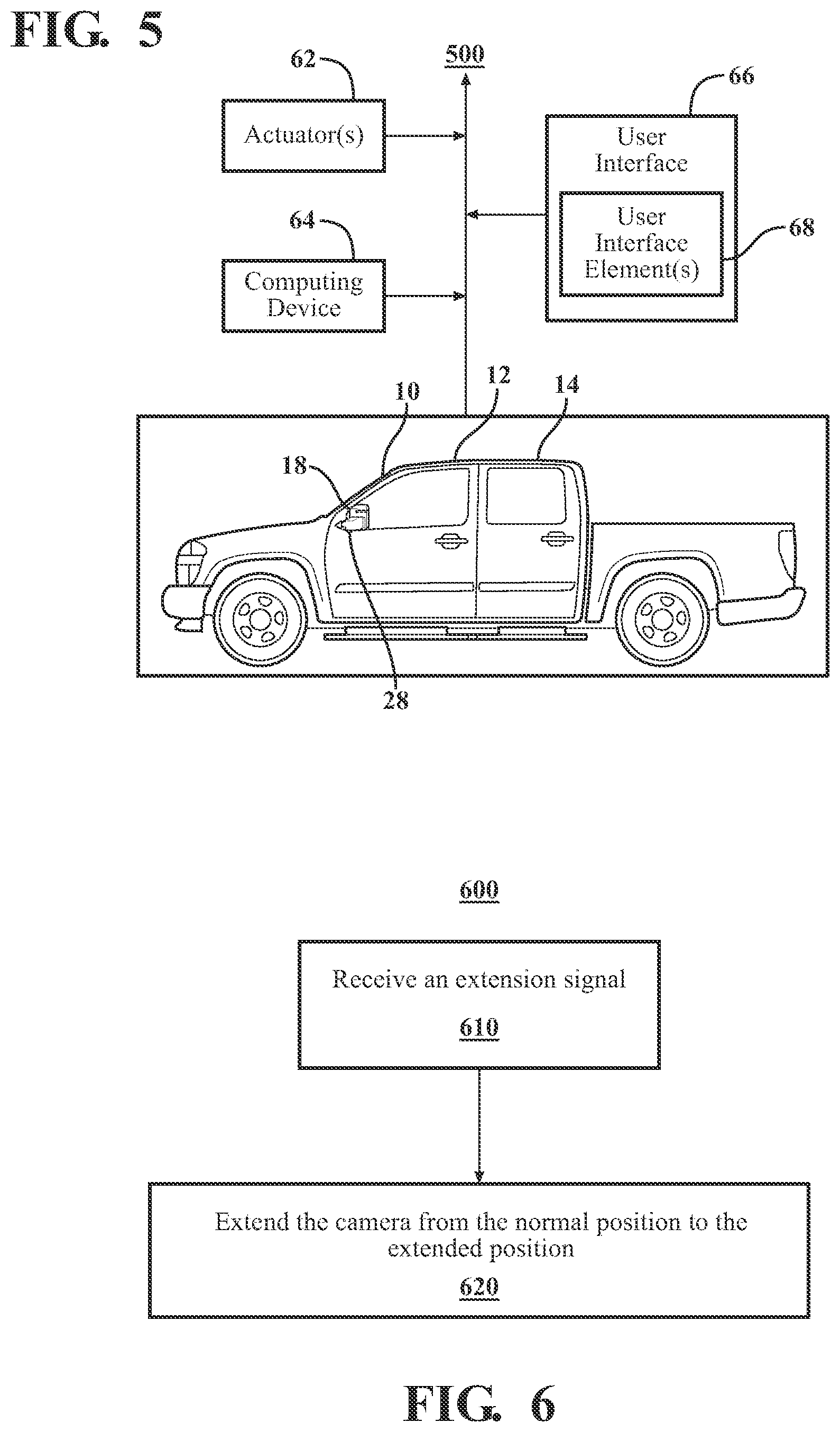 Patent US11787340 Figure 4 – Sideview mirror assembly with an extendable camera