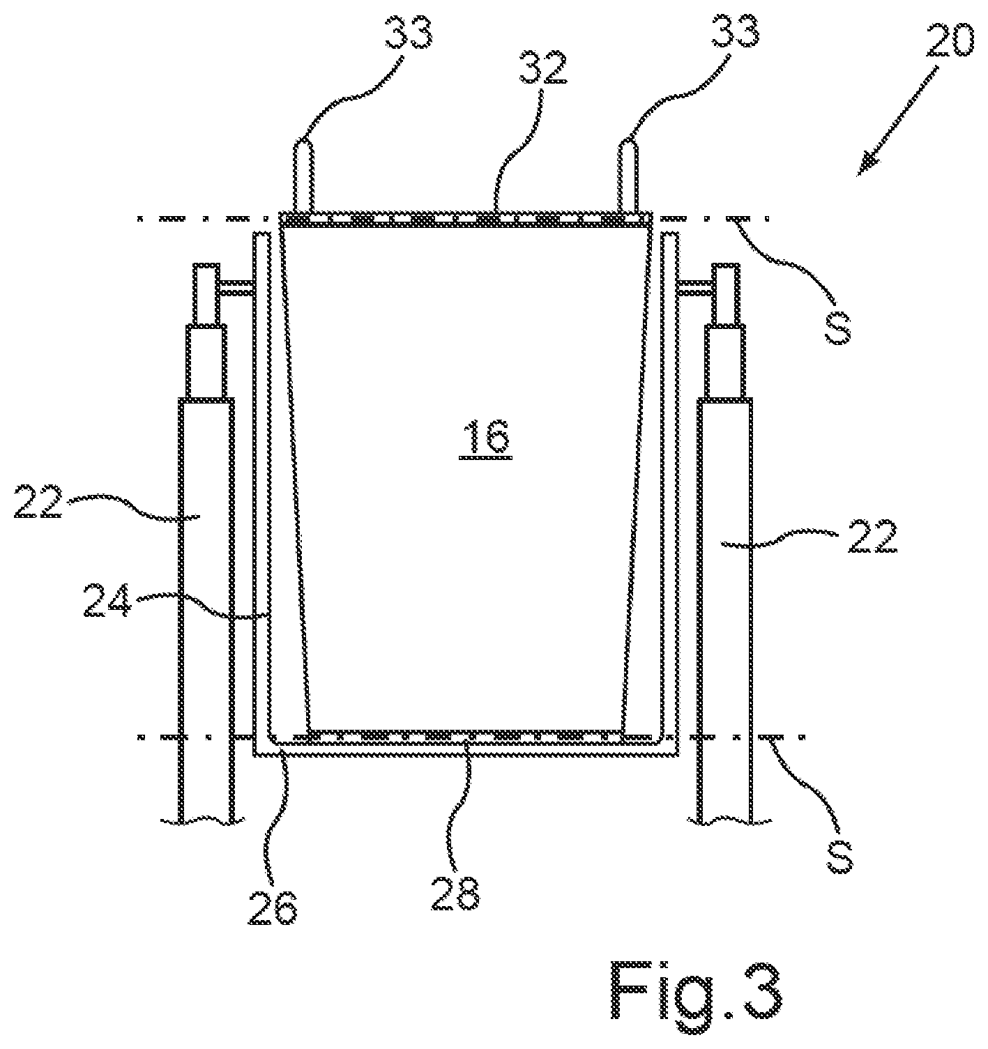 Patent US11787343 Figure 2 – Cargo space device for a front part of a motor vehicle