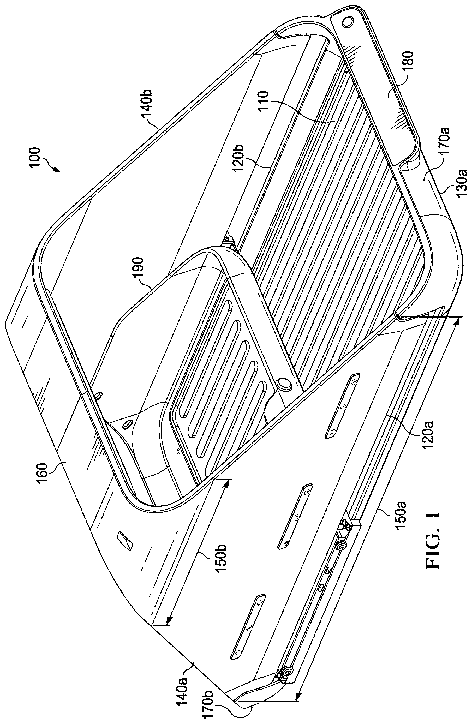 Patent US11787344 Figure 1 – Open interior delivery container