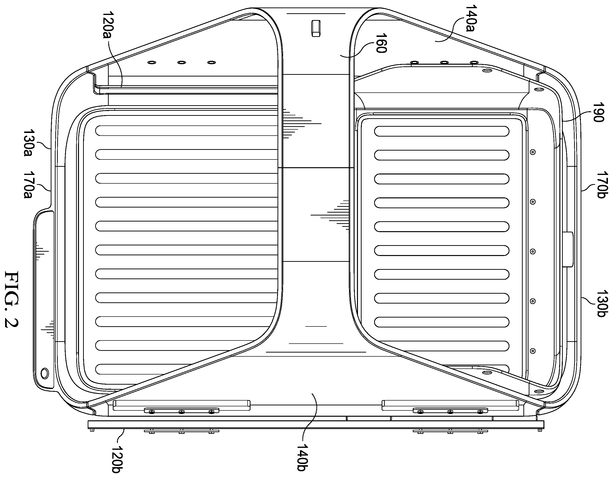 Patent US11787344 Figure 2 – Open interior delivery container