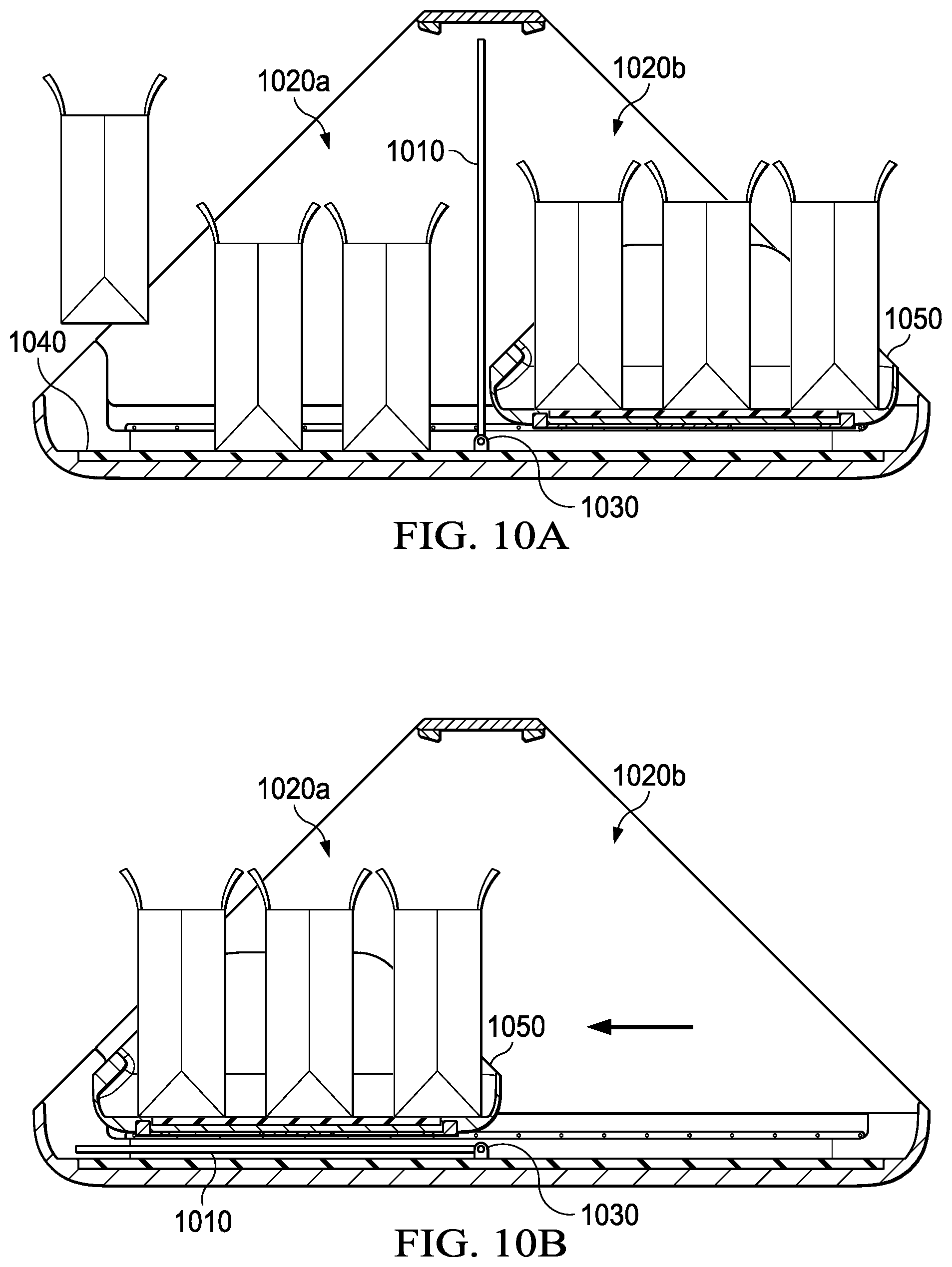 Patent US11787344 Figure 10 – Open interior delivery container