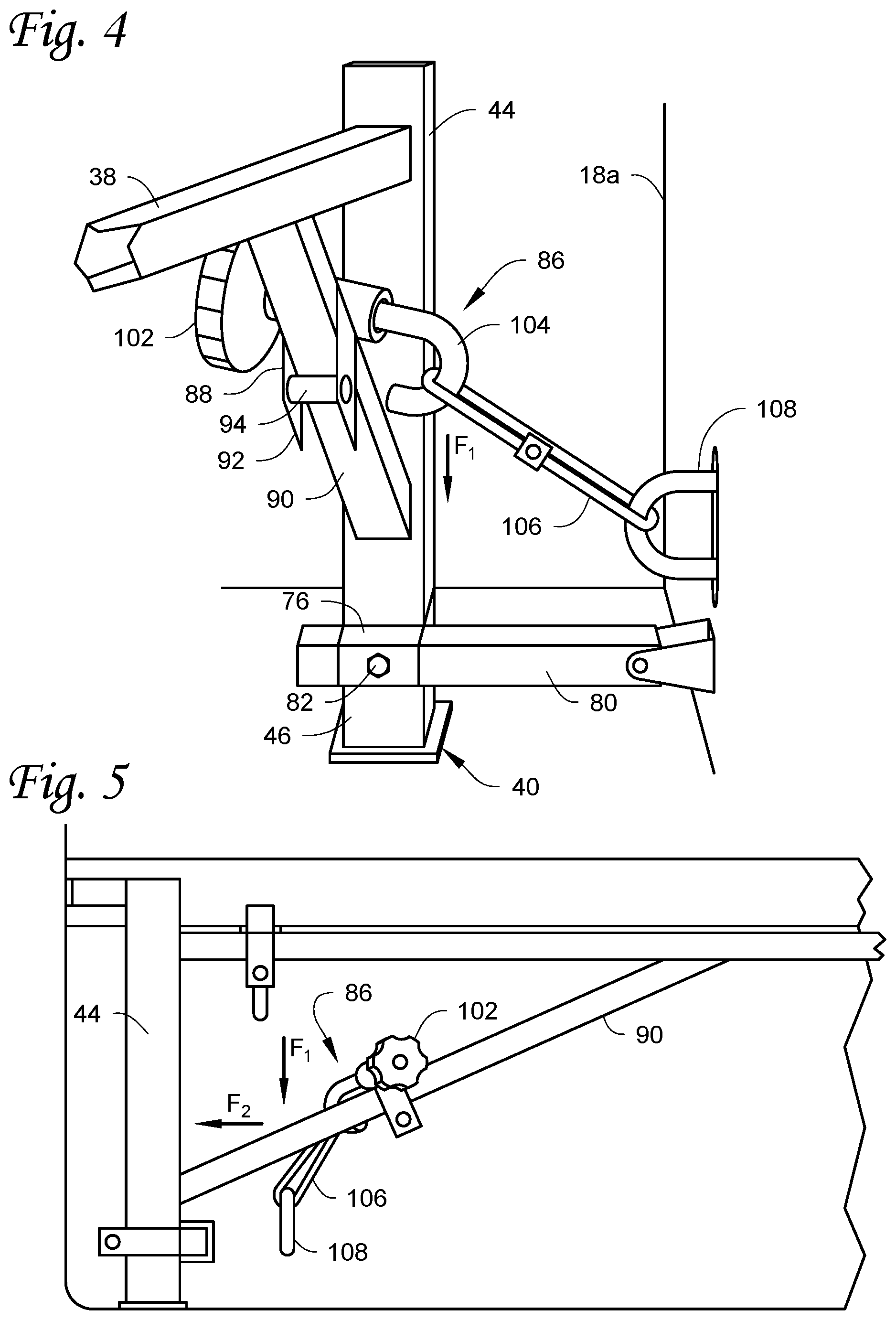 Patent US11787347 Figure 4 – Universal, no drill ladder rack