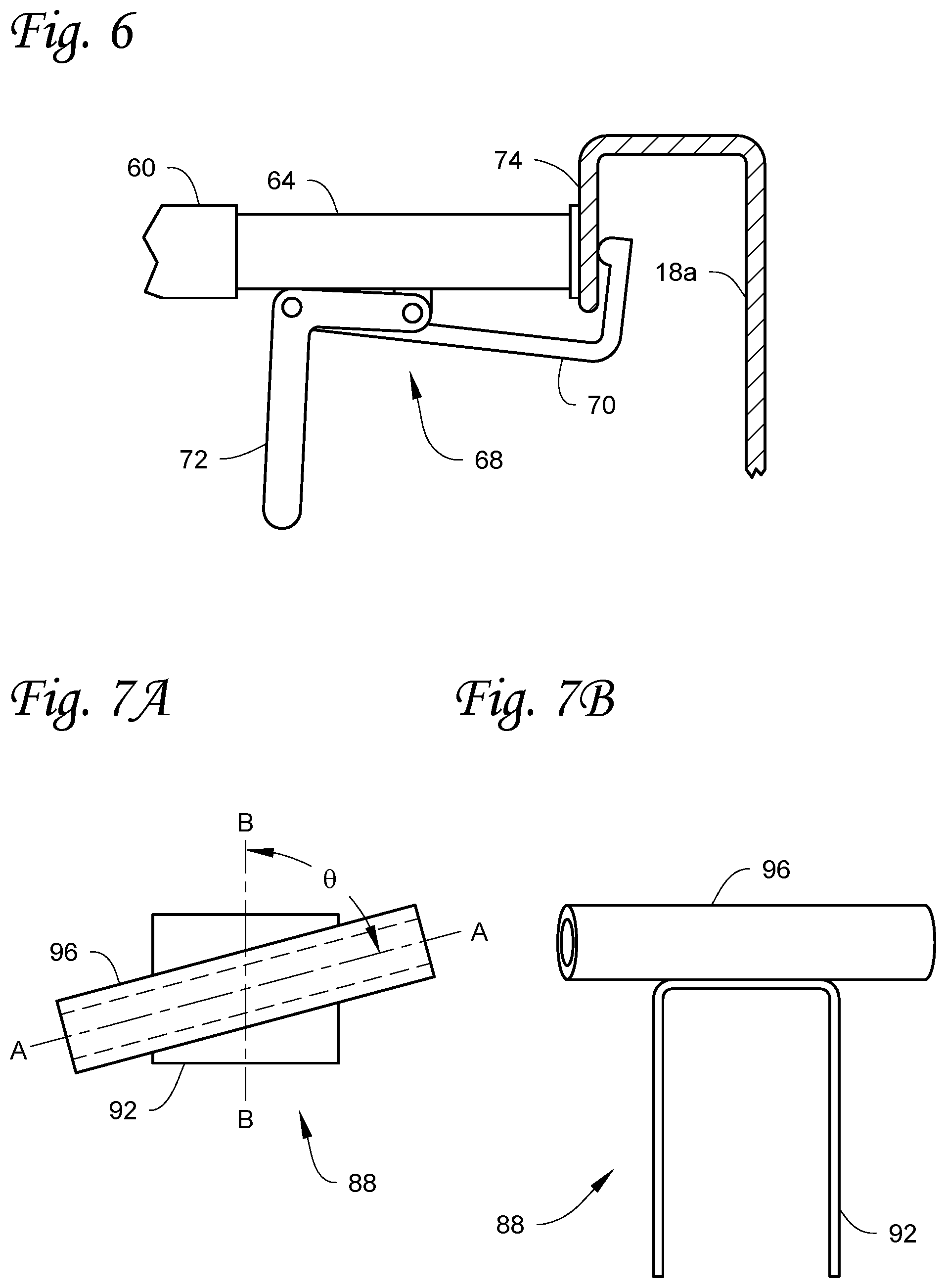 Patent US11787347 Figure 5 – Universal, no drill ladder rack