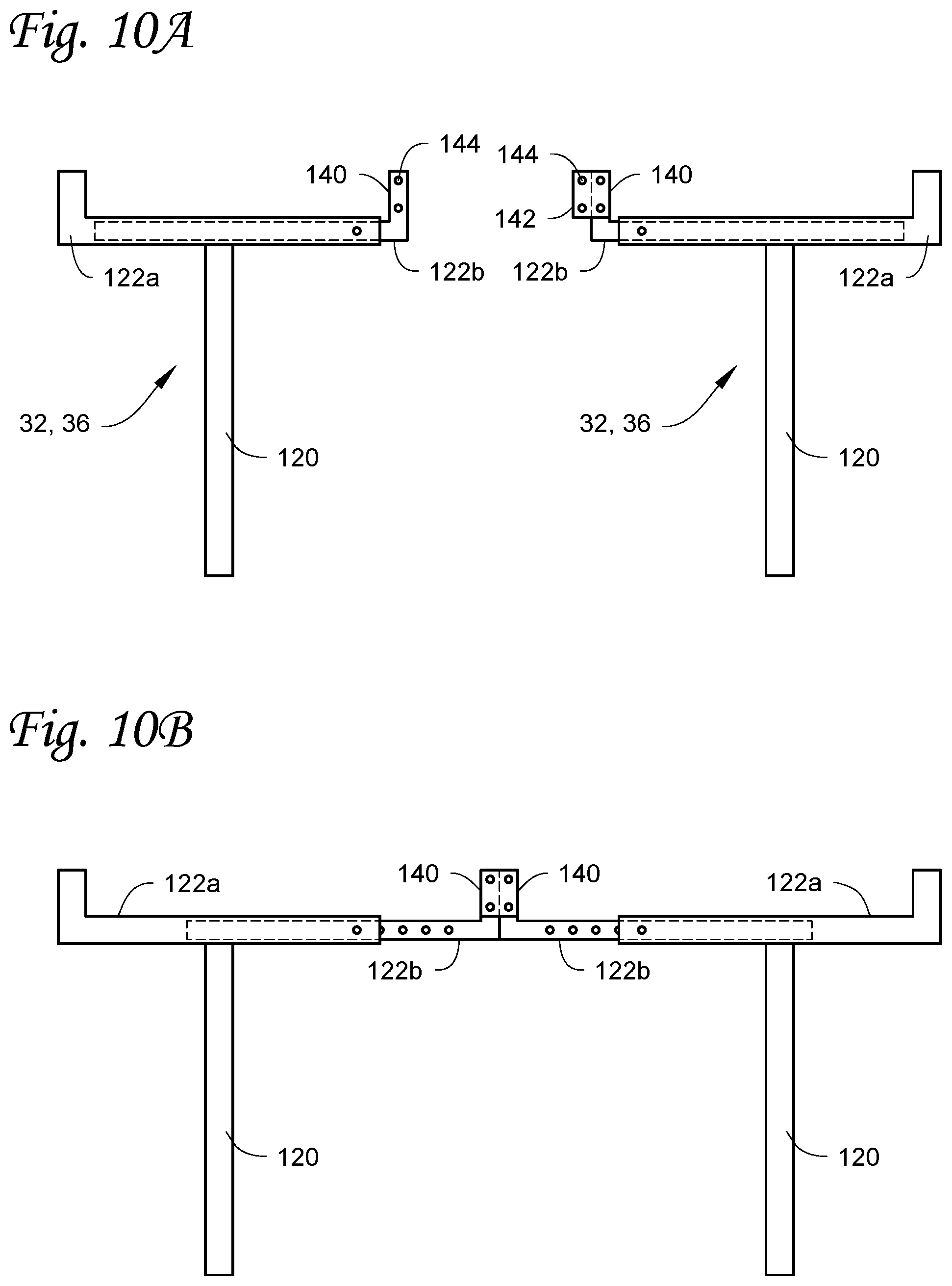 Patent US11787347 Figure 8 – Universal, no drill ladder rack