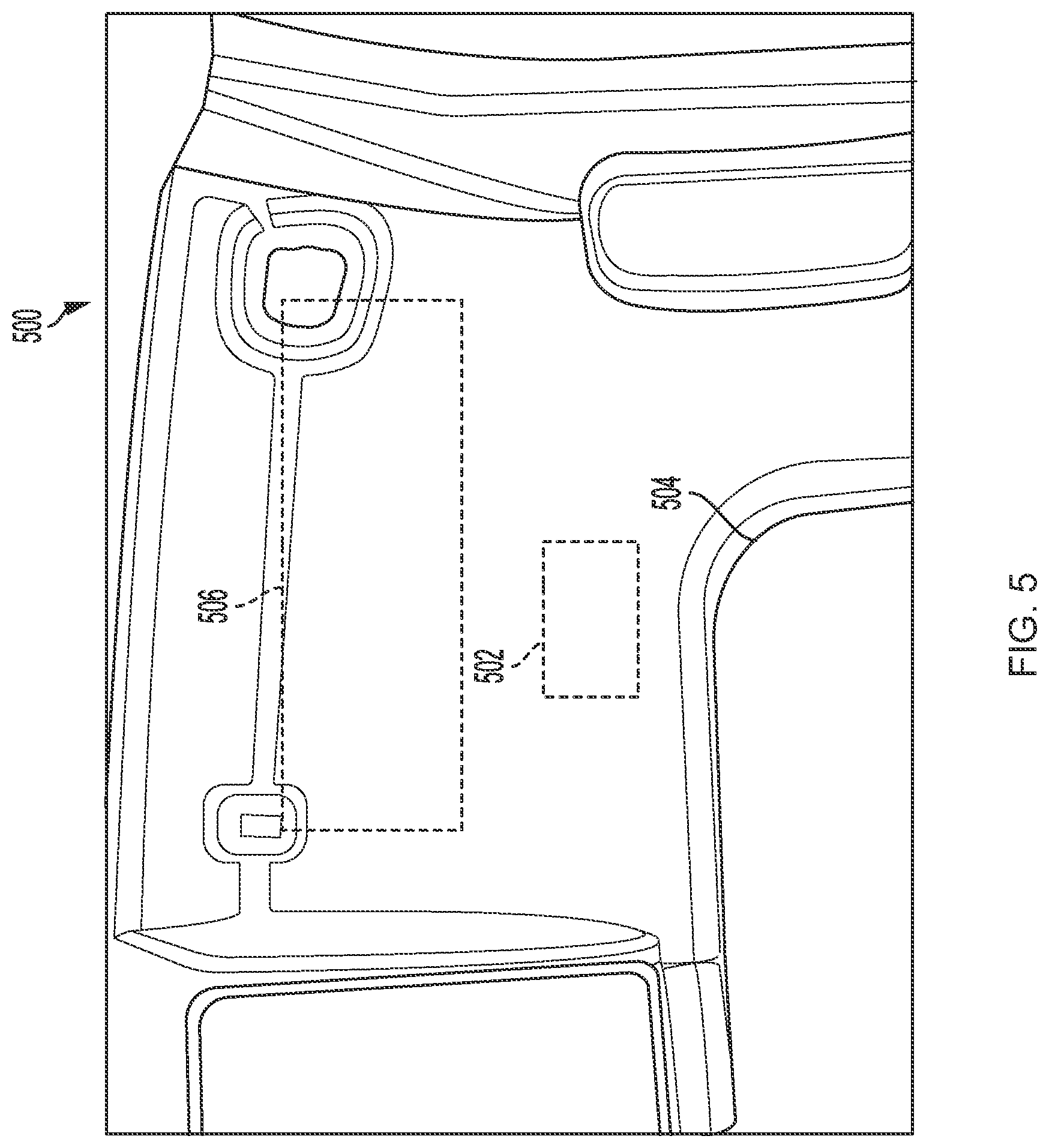 Patent US11787351 Figure 6 – Hidden audio assembly