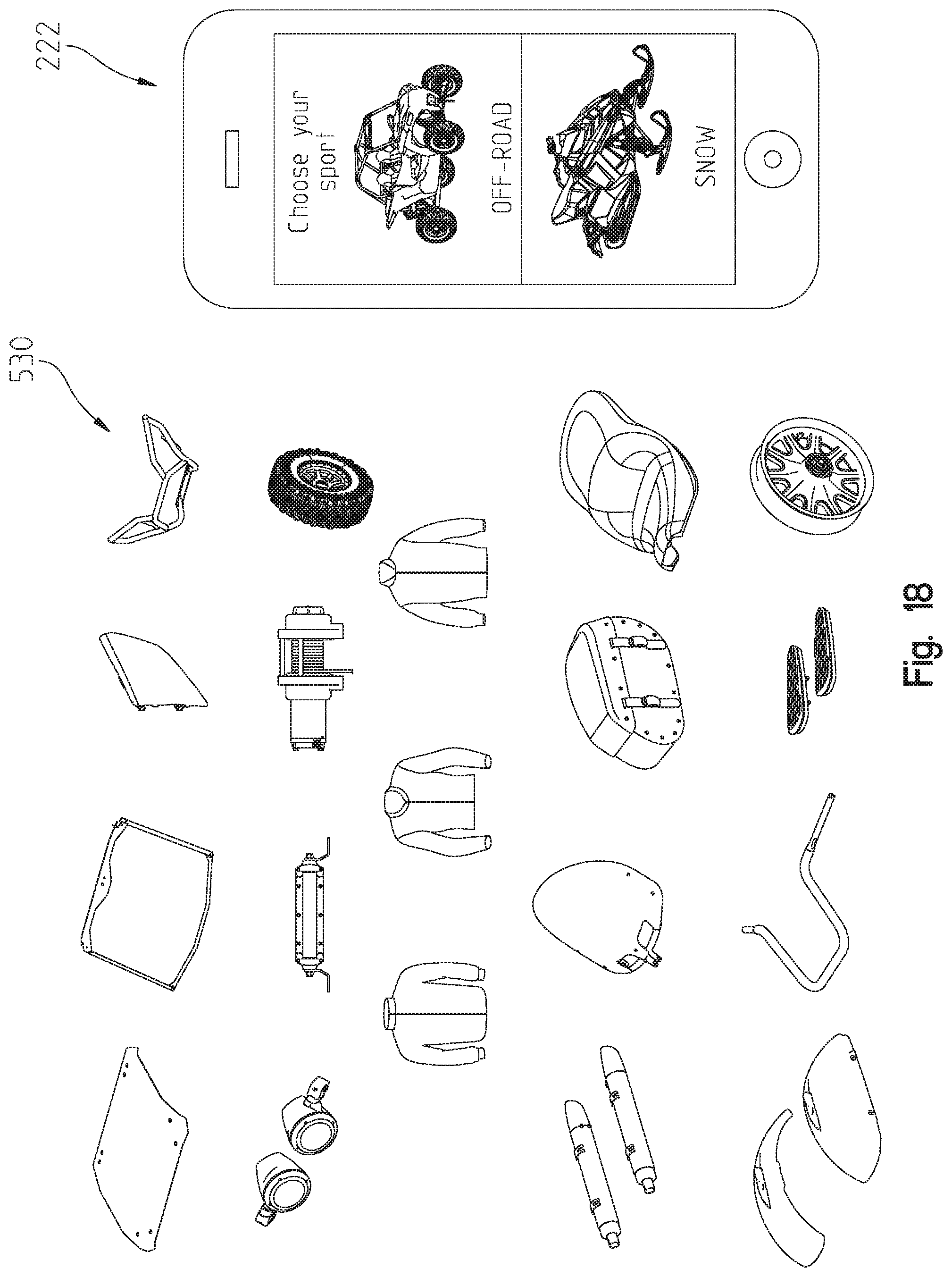 Patent US11787354 Figure 18 – Managing recreational vehicles and accessories