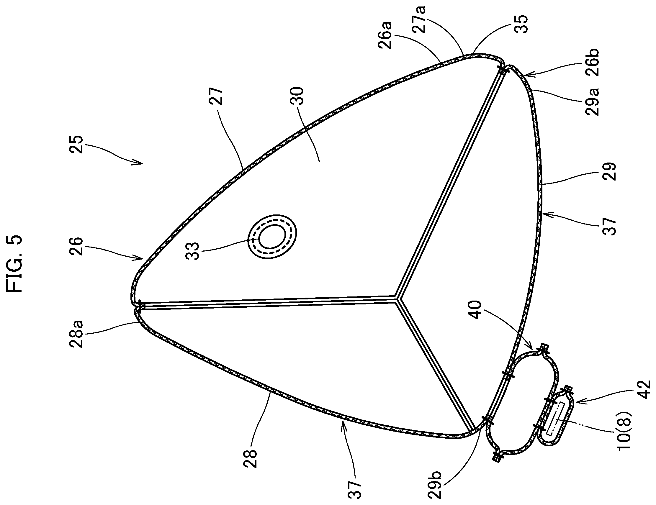 Patent US11787358 Figure 5 – Occupant protection device