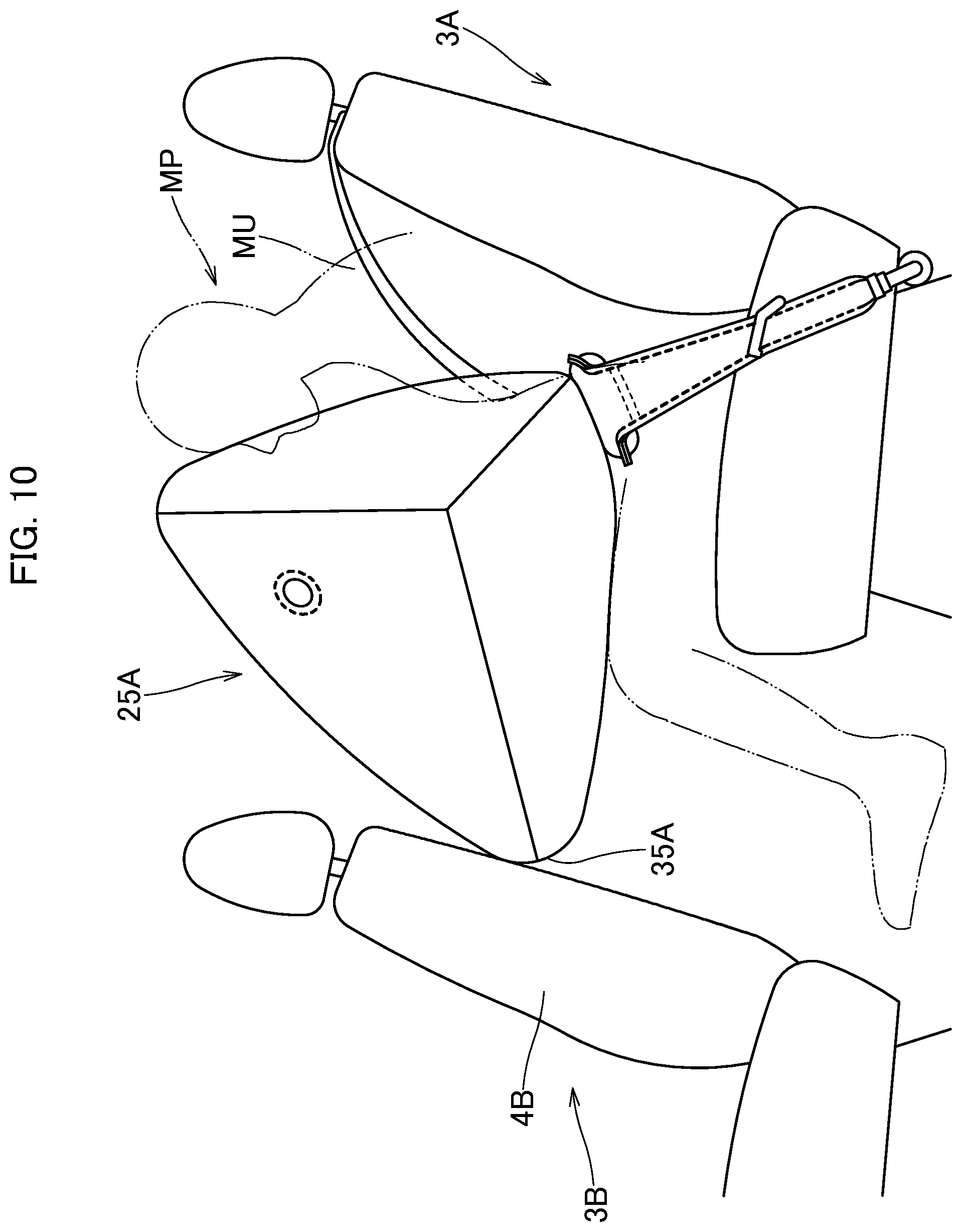 Patent US11787358 Figure 10 – Occupant protection device