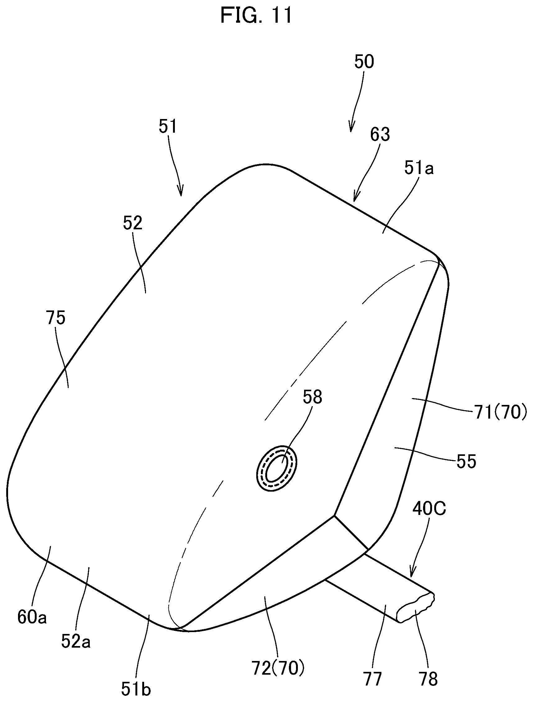Patent US11787358 Figure 11 – Occupant protection device