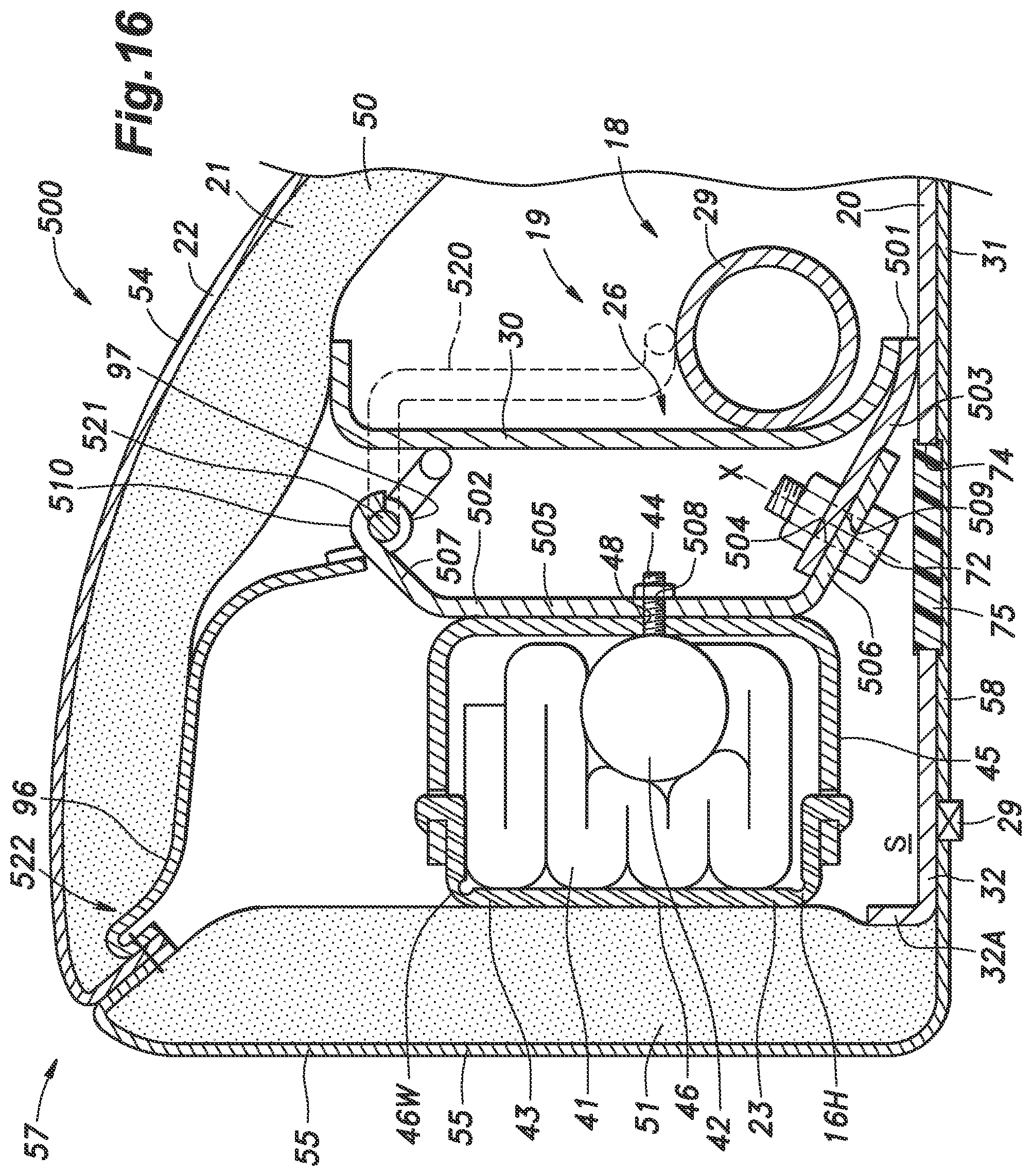 Patent US11787359 Figure 16 – Vehicle seat