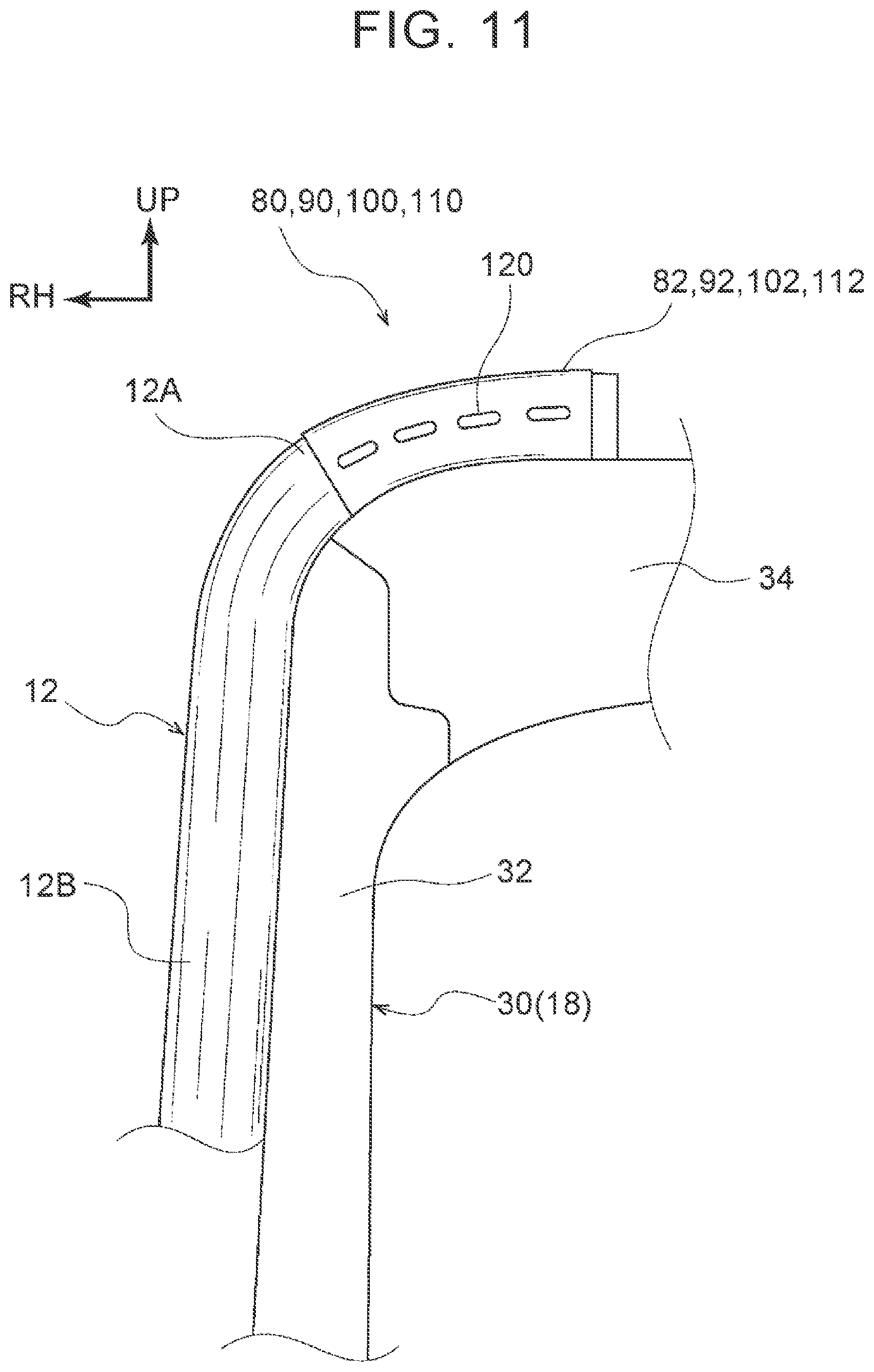 Patent US11787360 Figure 11 – Vehicle seat and method for folding side airbag