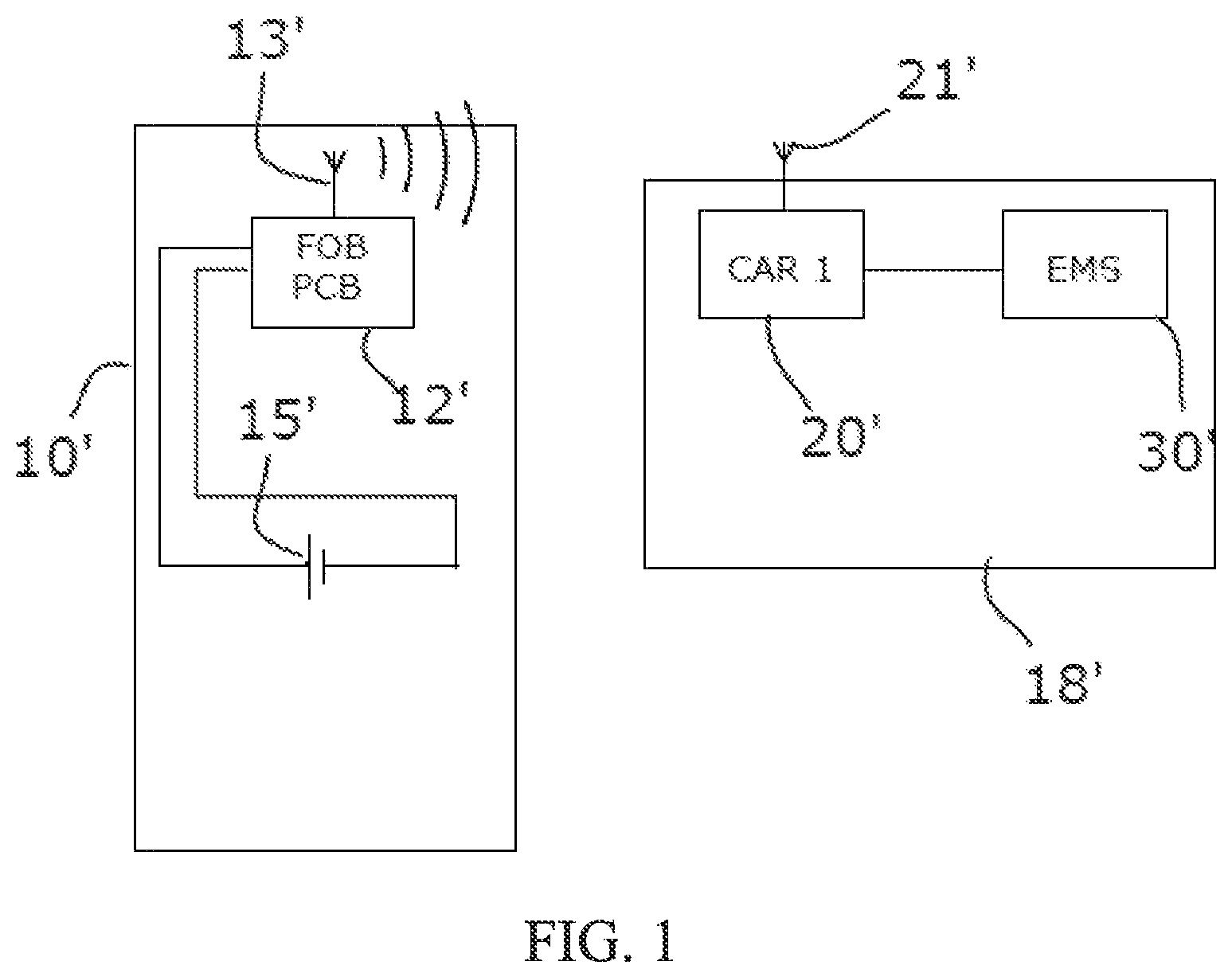 Patent US11787365 Figure 1 – Automobile security apparatus