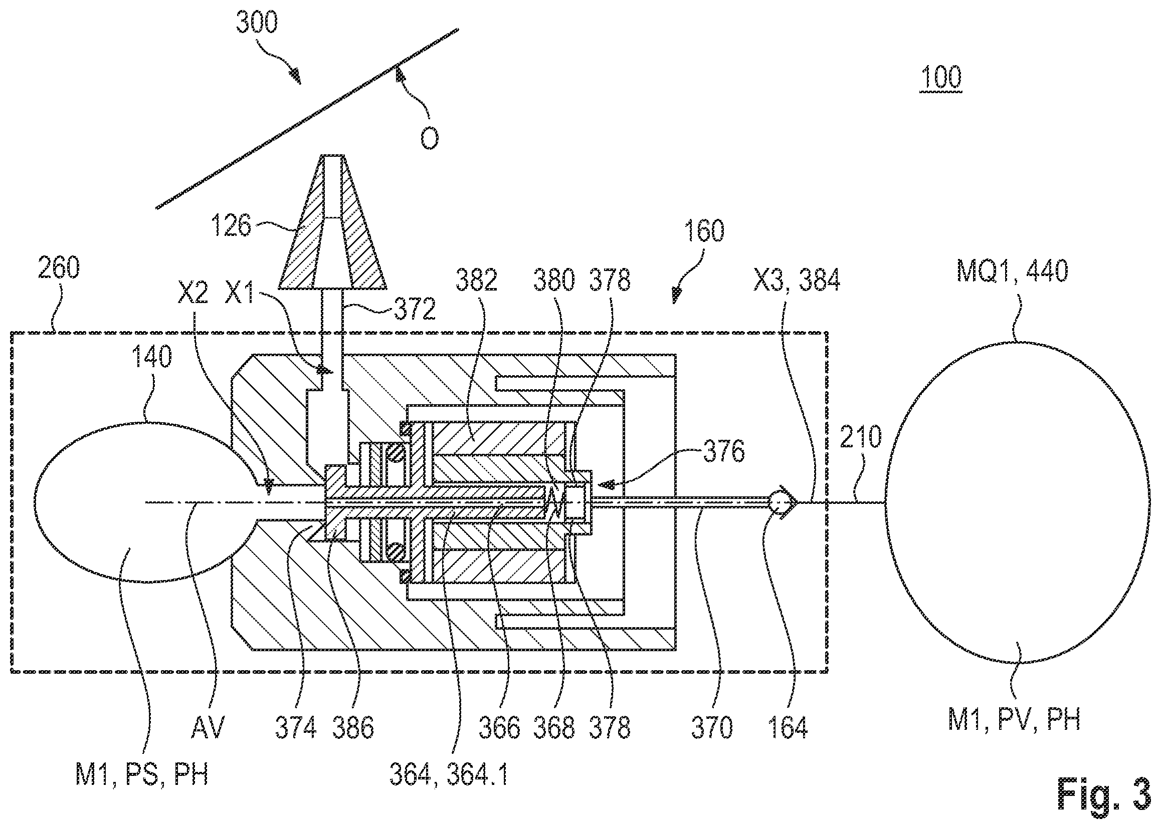 Patent US11787370 Figure 3 – Cleaning device, compressed-air system, vehicle and cleaning method