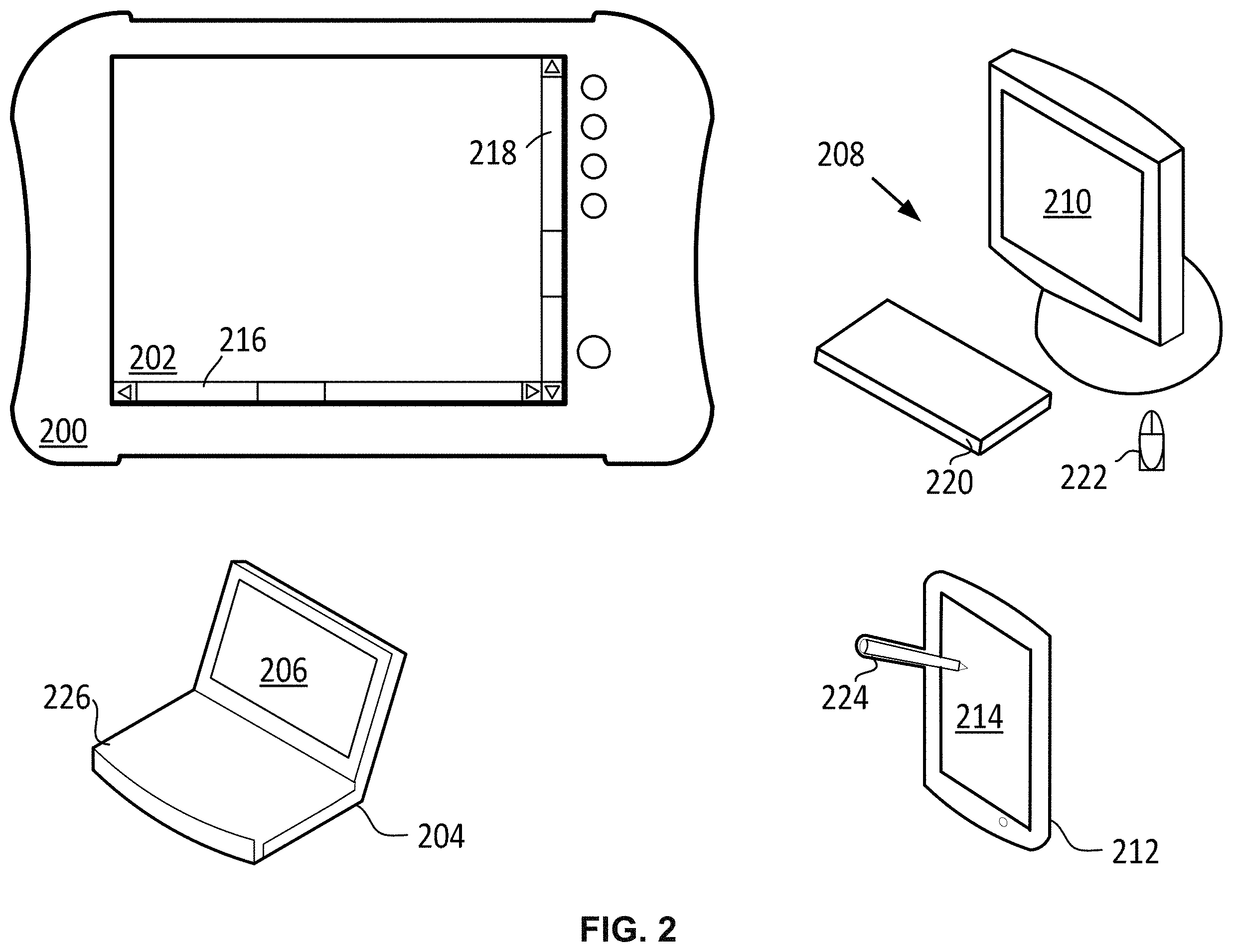 Patent US11787371 Figure 2 – Systems and methods of configuring vehicle service tools associated with display device based on operating condition of vehicle