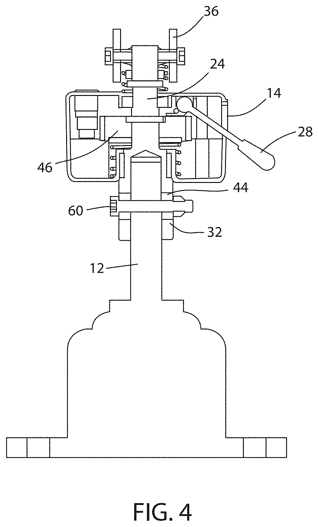 Patent US11787372 Figure 5 – Apparatus and method for lowering and raising a trailer