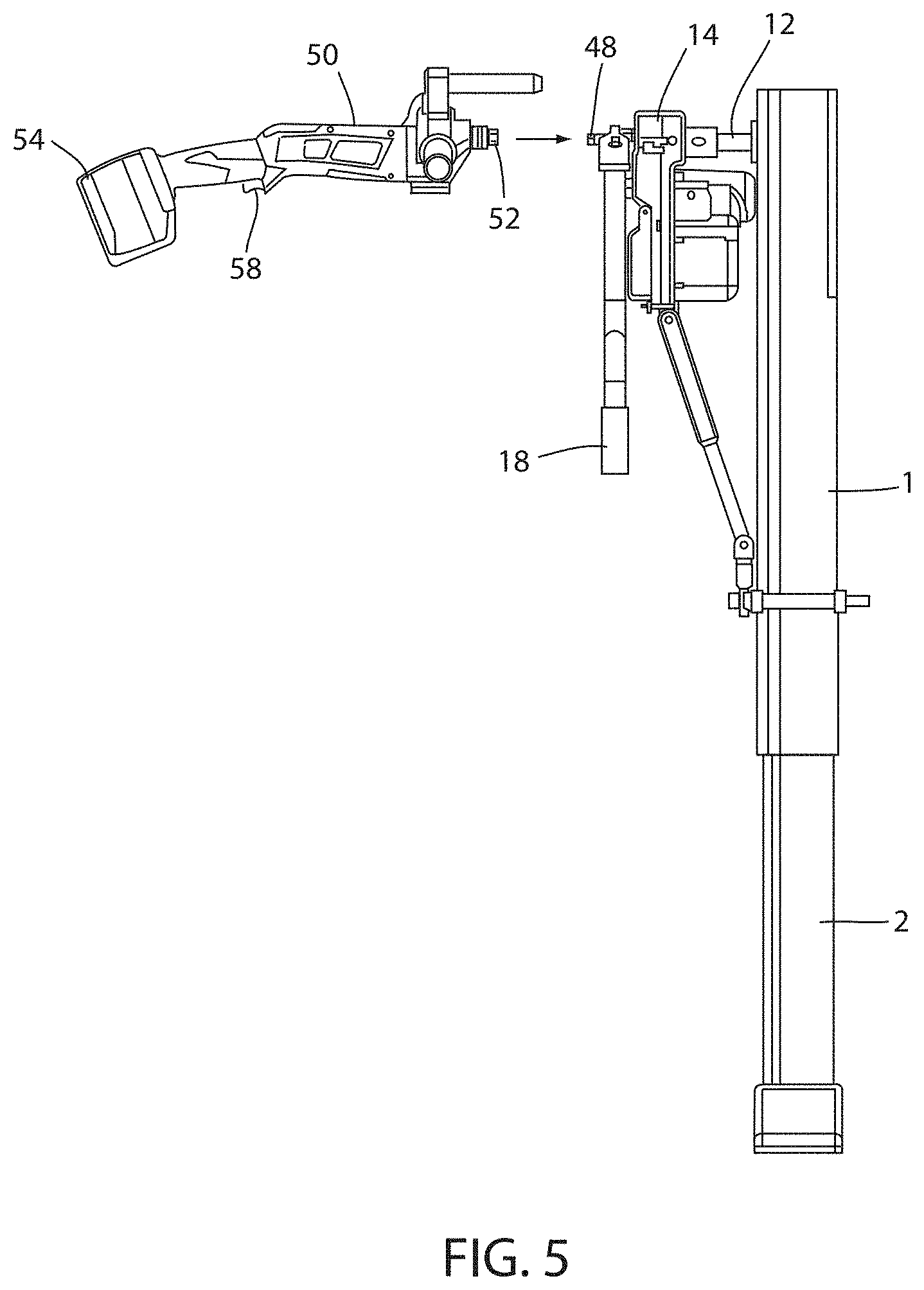 Patent US11787372 Figure 6 – Apparatus and method for lowering and raising a trailer