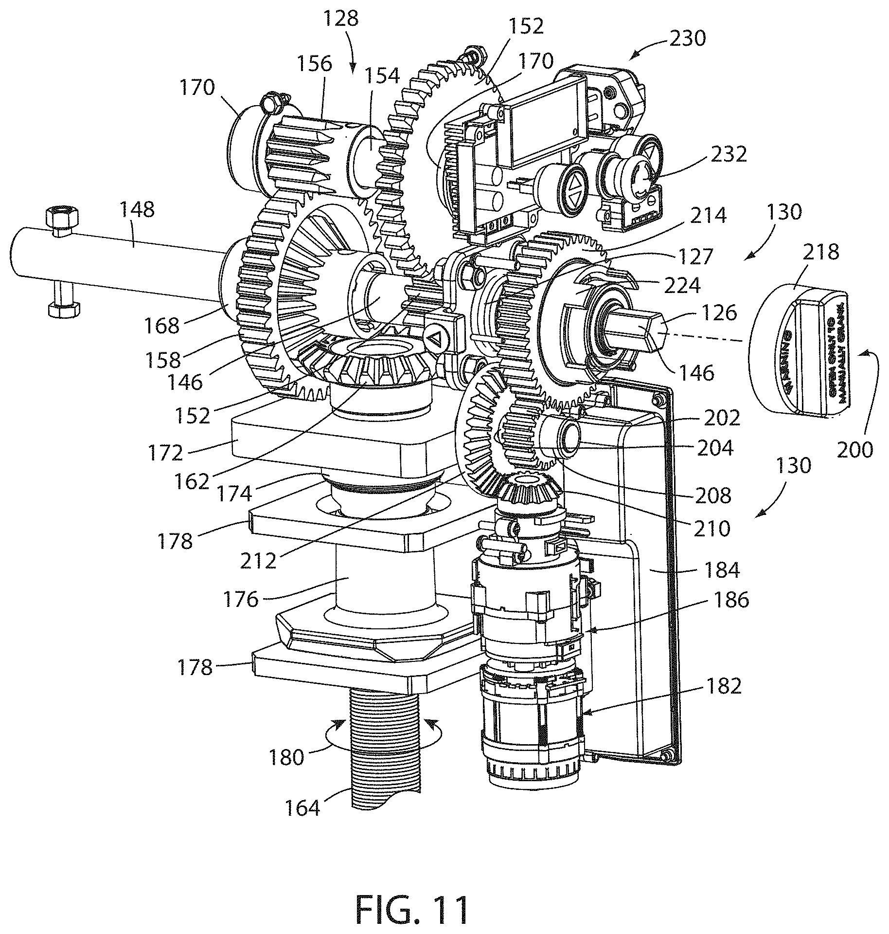 Patent US11787372 Figure 12 – Apparatus and method for lowering and raising a trailer