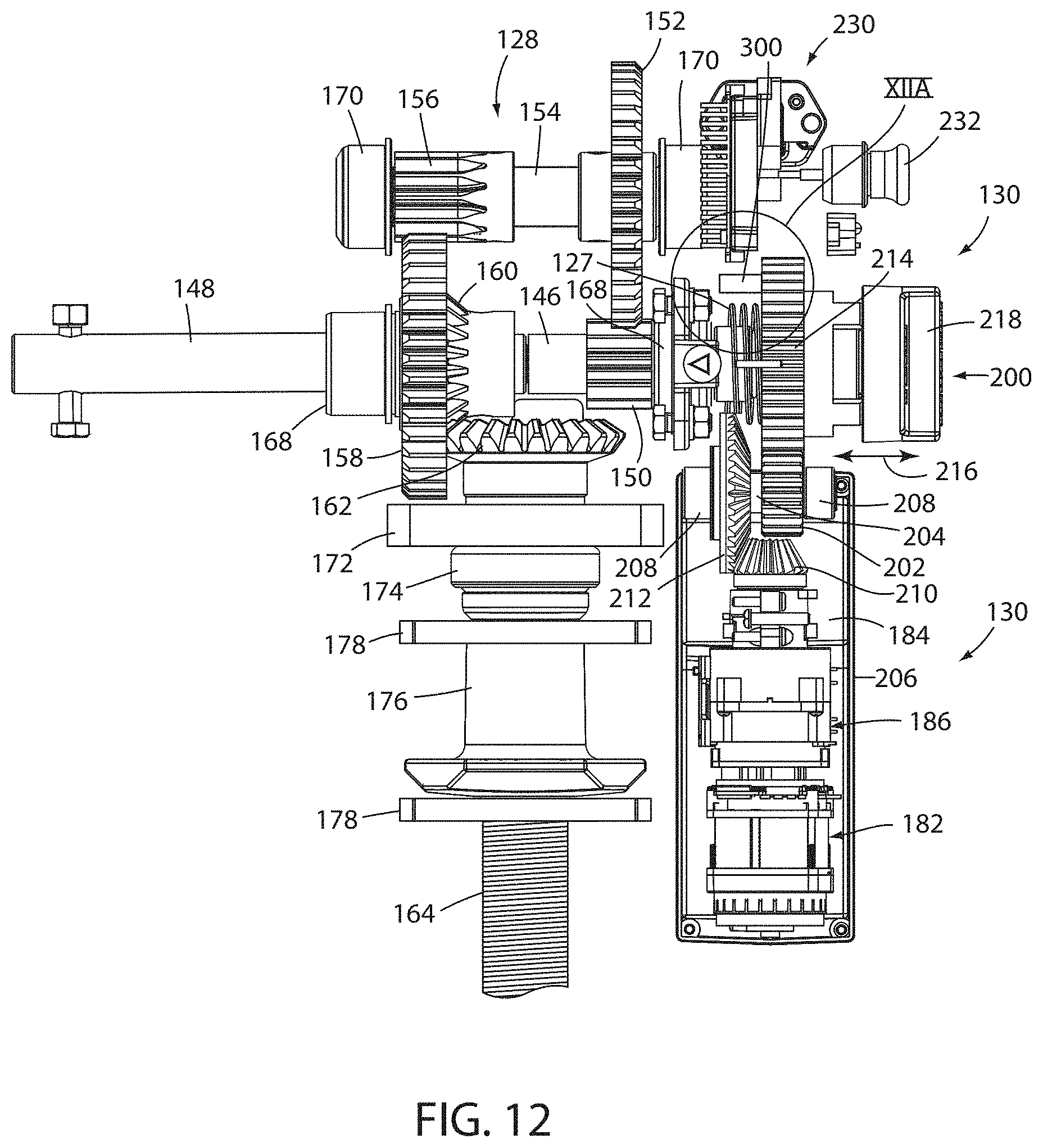 Patent US11787372 Figure 13 – Apparatus and method for lowering and raising a trailer