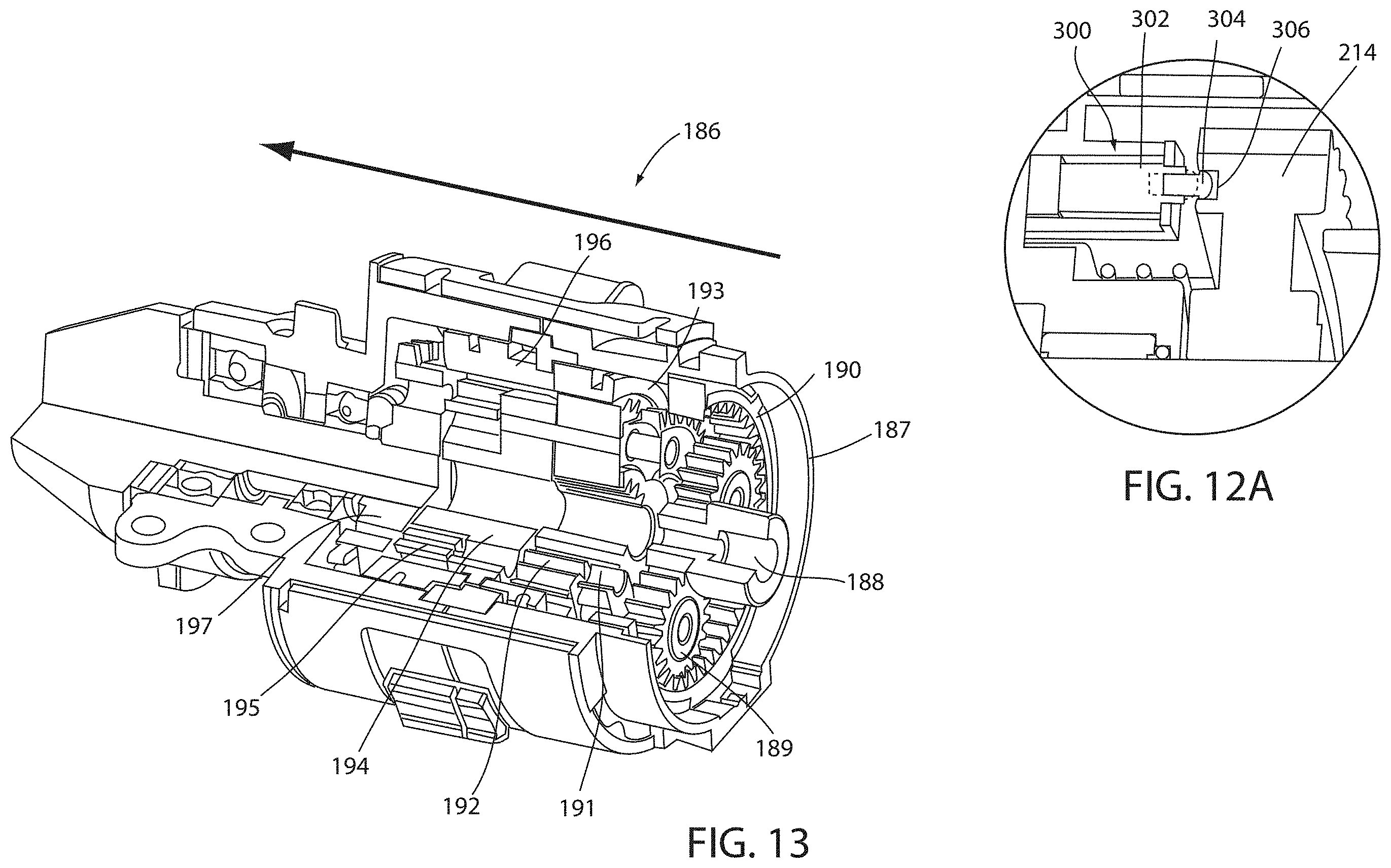 Patent US11787372 Figure 14 – Apparatus and method for lowering and raising a trailer