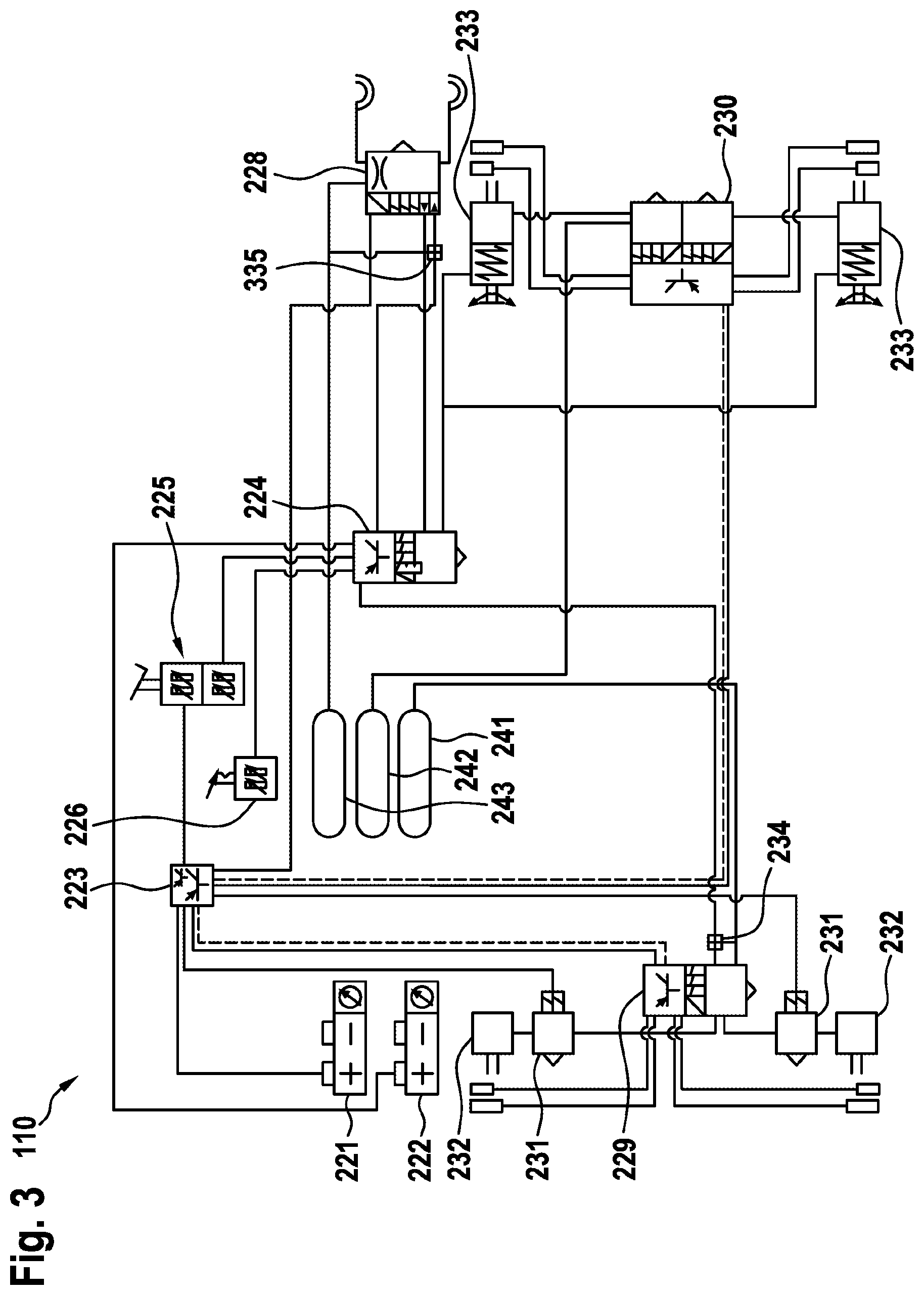Patent US11787376 Figure 3 – Brake system for a vehicle