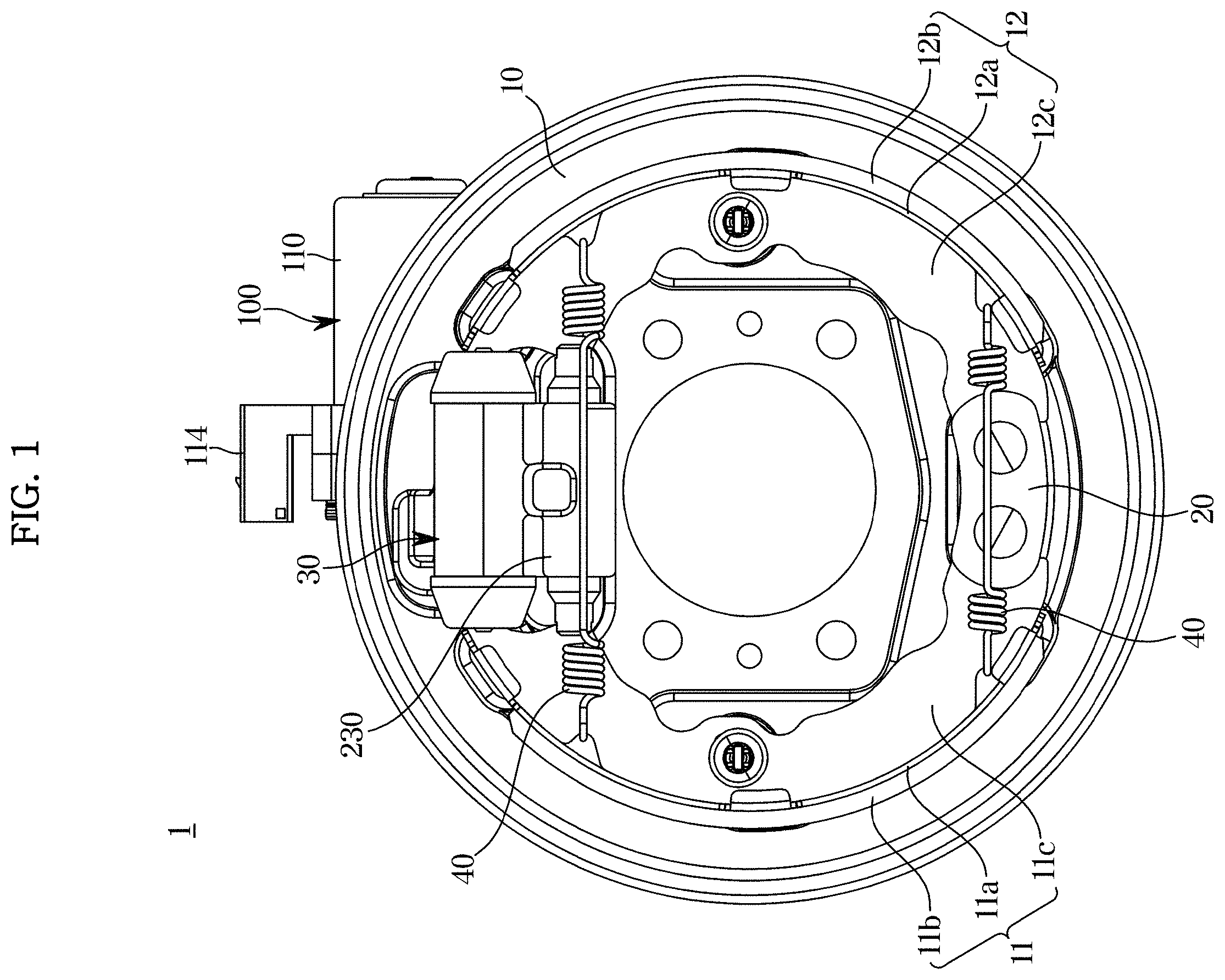 Patent US11787379 Figure 1 – Electronic parking brake system
