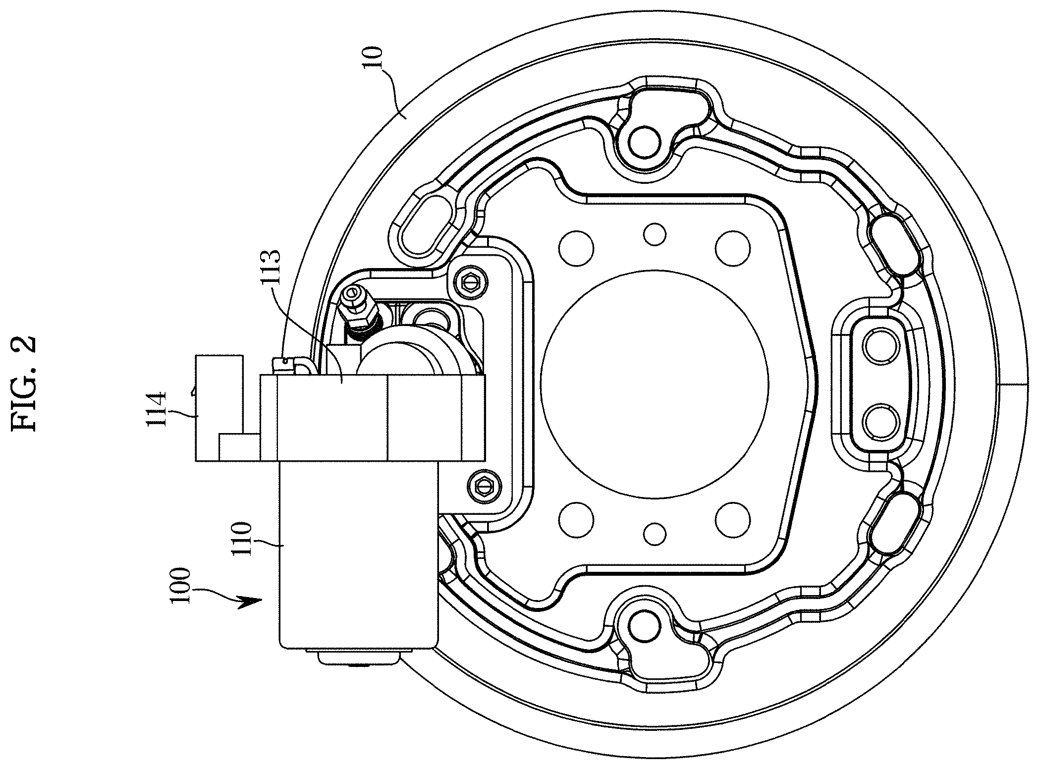 Patent US11787379 Figure 2 – Electronic parking brake system