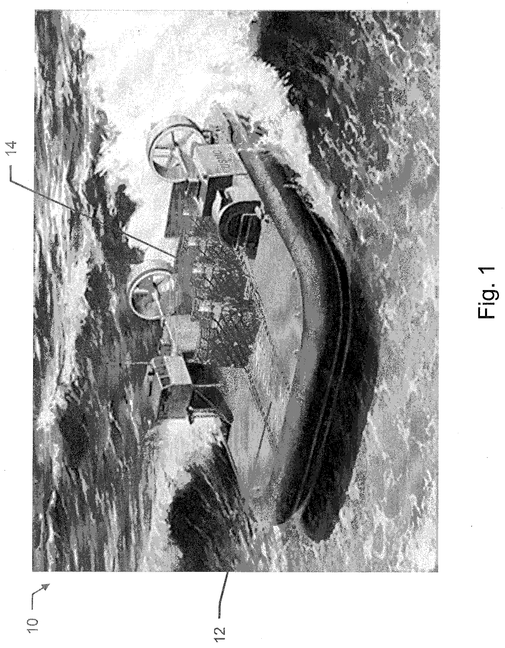 Patent US11787383 — Utilizing a multi-track cargo handling assembly on an amphibious air-cushion vehicle — Figure 1