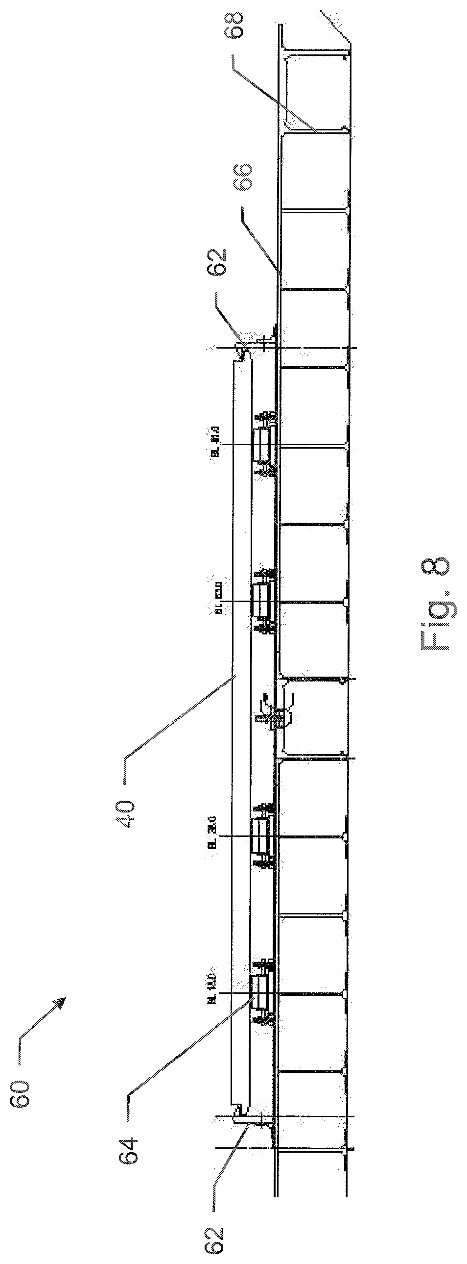 Patent US11787383 Figure 6 – Utilizing a multi-track cargo handling assembly on an amphibious air-cushion vehicle