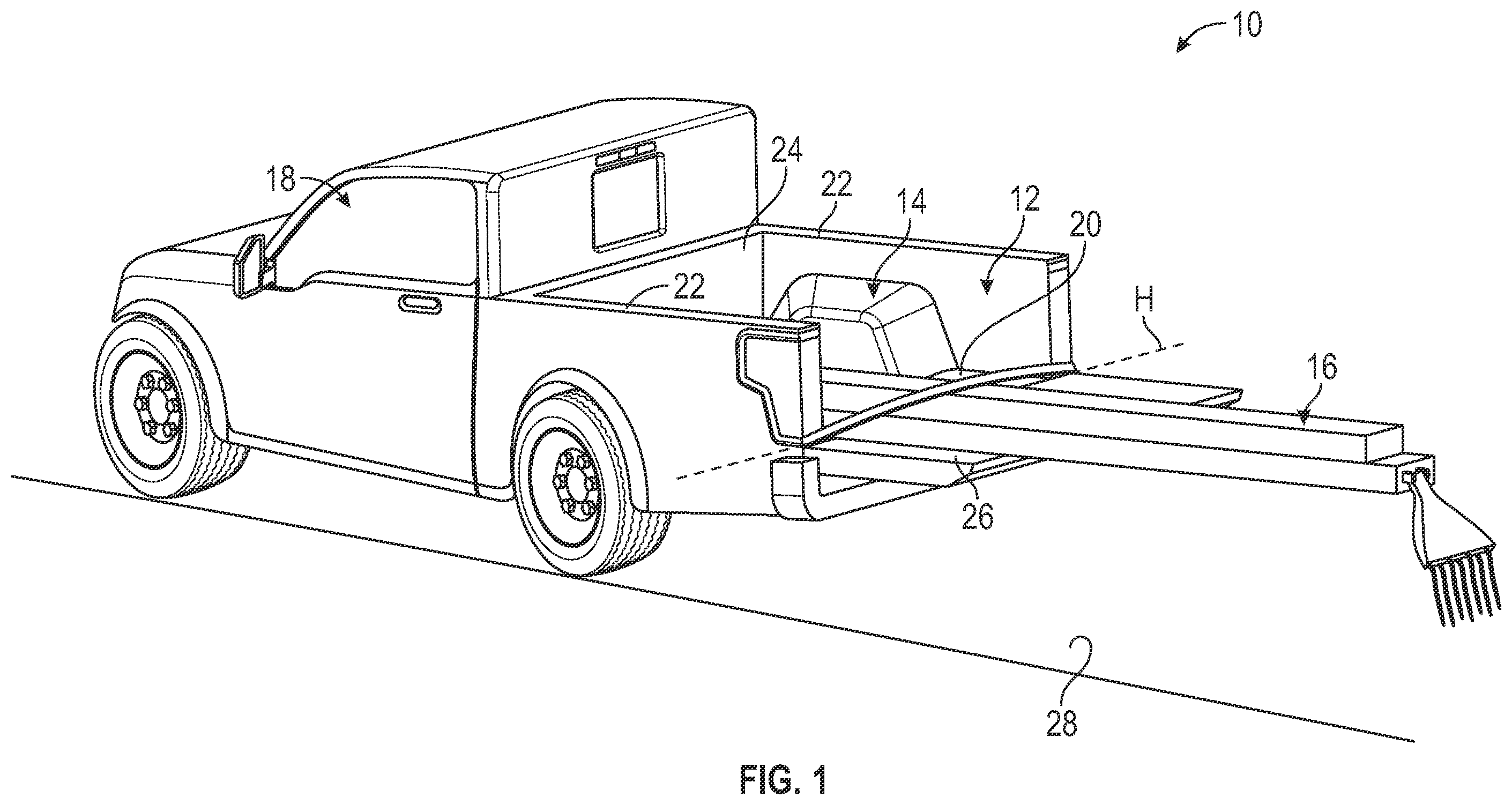 Patent US11787397 — Vehicle cargo management systems — Figure 1