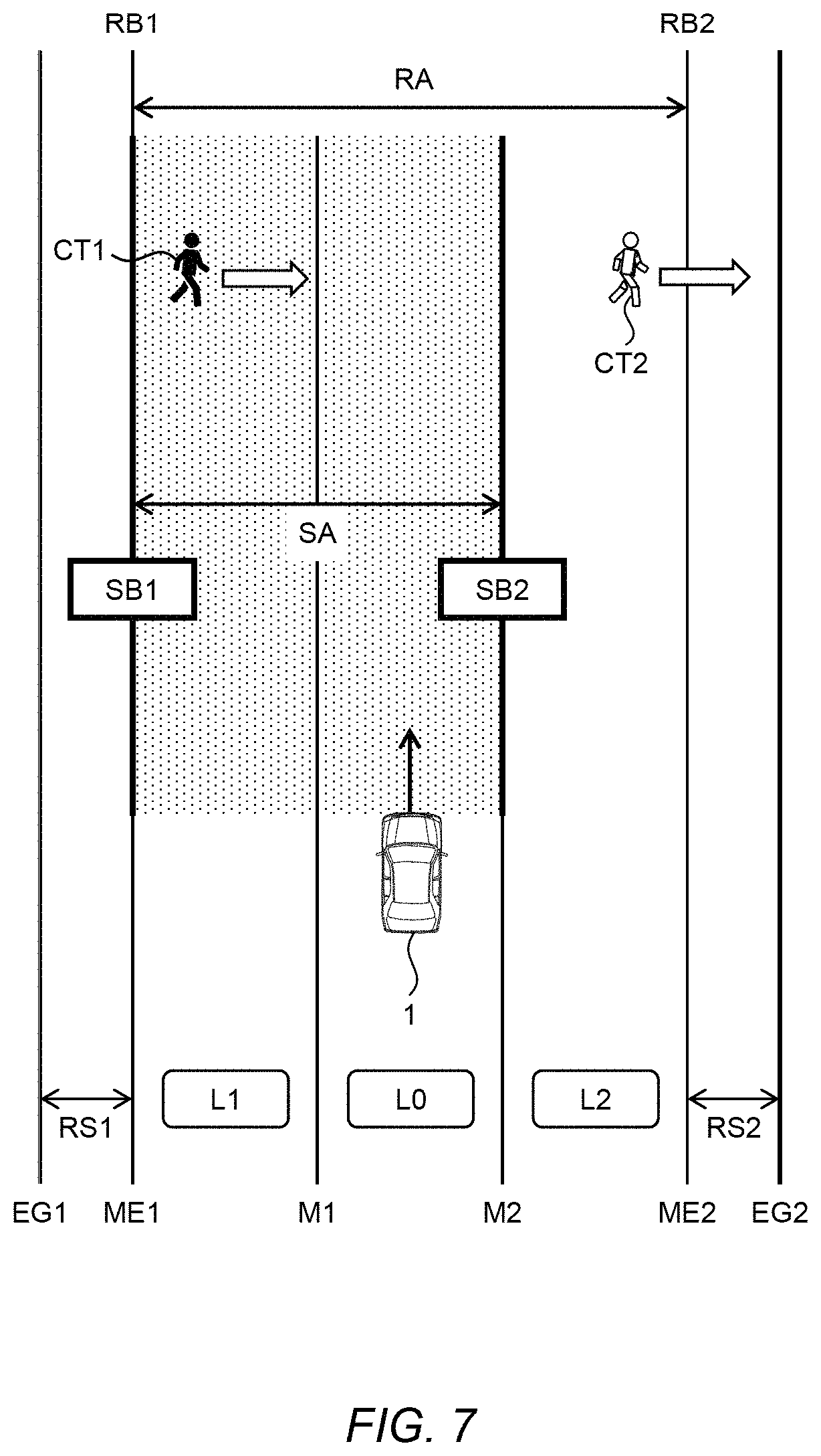 Patent US11787398 Figure 7 – Driving assist system