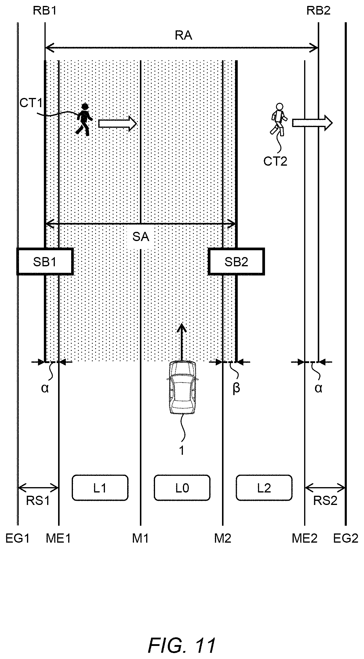 Patent US11787398 Figure 11 – Driving assist system