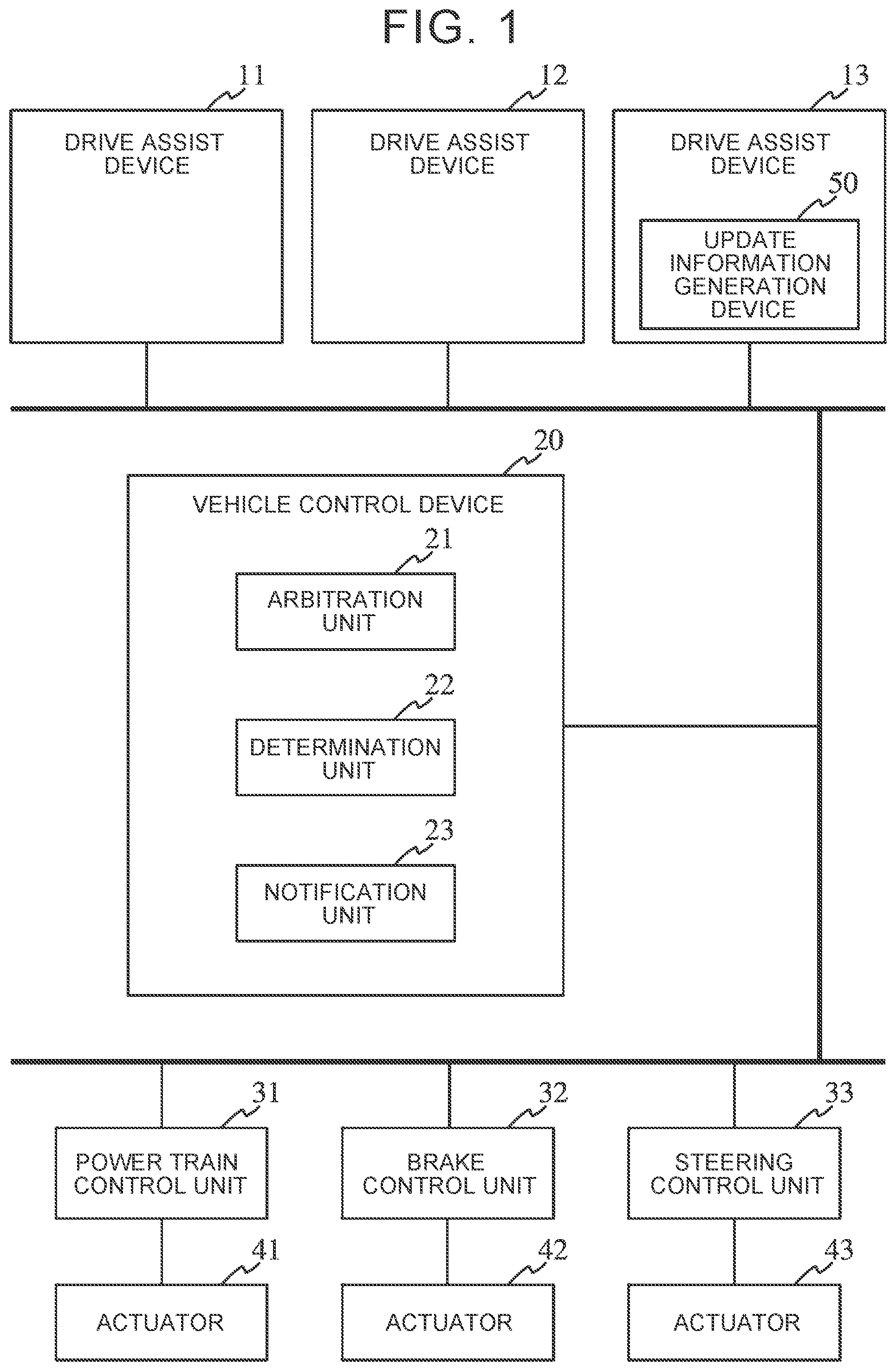 Patent US11787400 Figure 1 – Control device, method, non-transitory storage medium, and vehicle