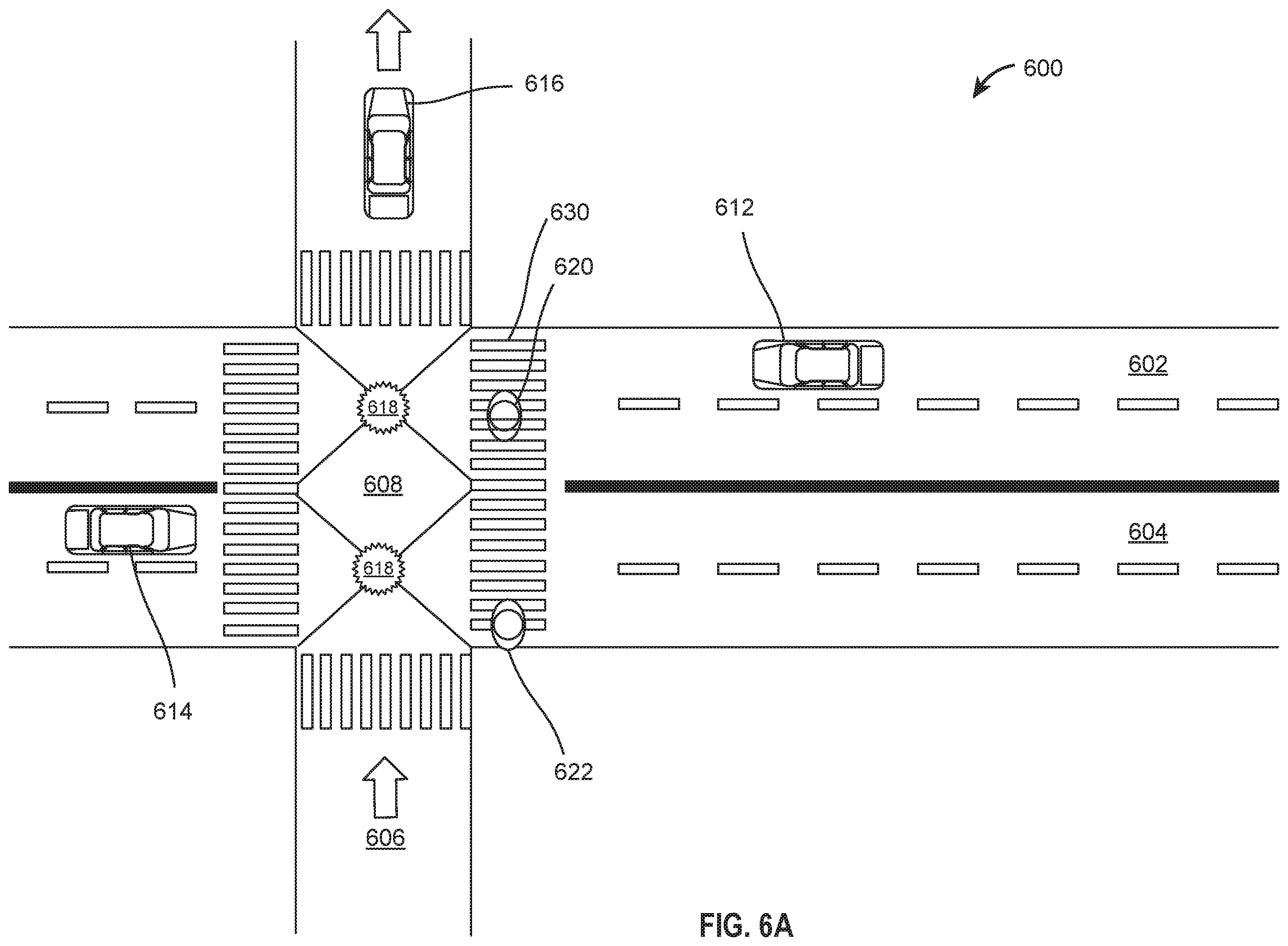 Patent US11787407 Figure 6 – System and method for sensing vehicles and street