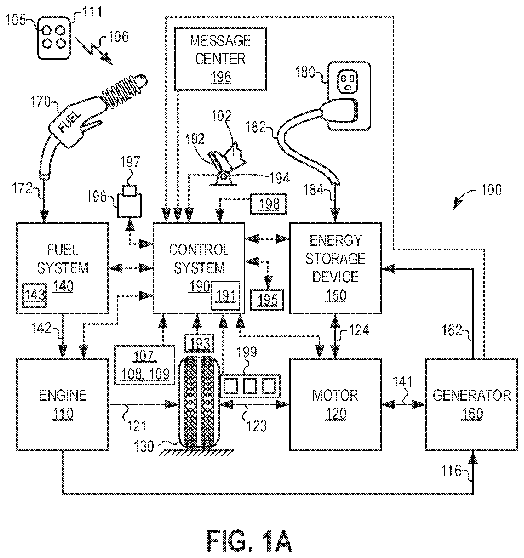 Patent US11787412 Figure 1 – Methods and systems for NVH-based vehicle powertrain control