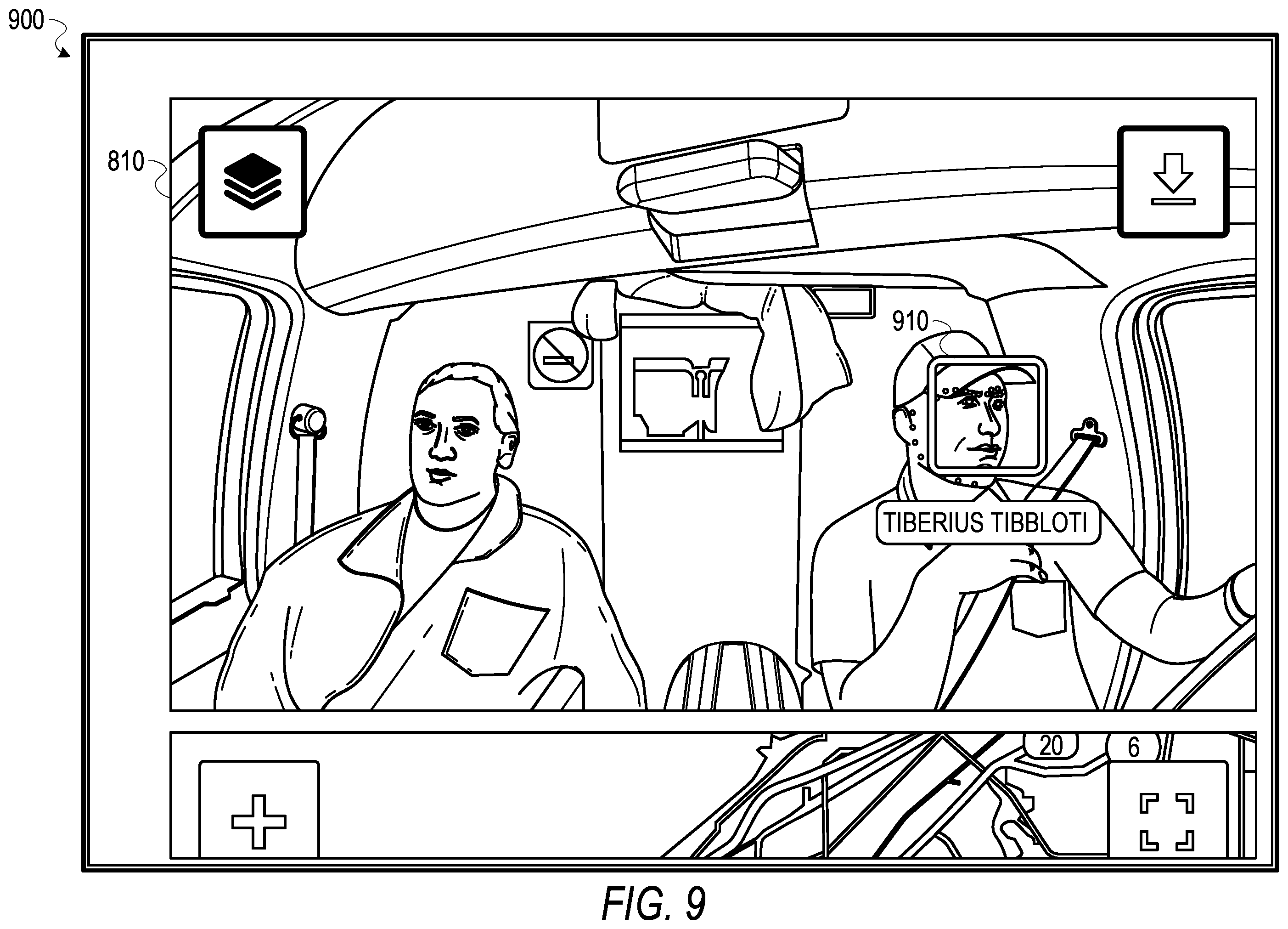 Patent US11787413 Figure 9 – Baseline event detection system