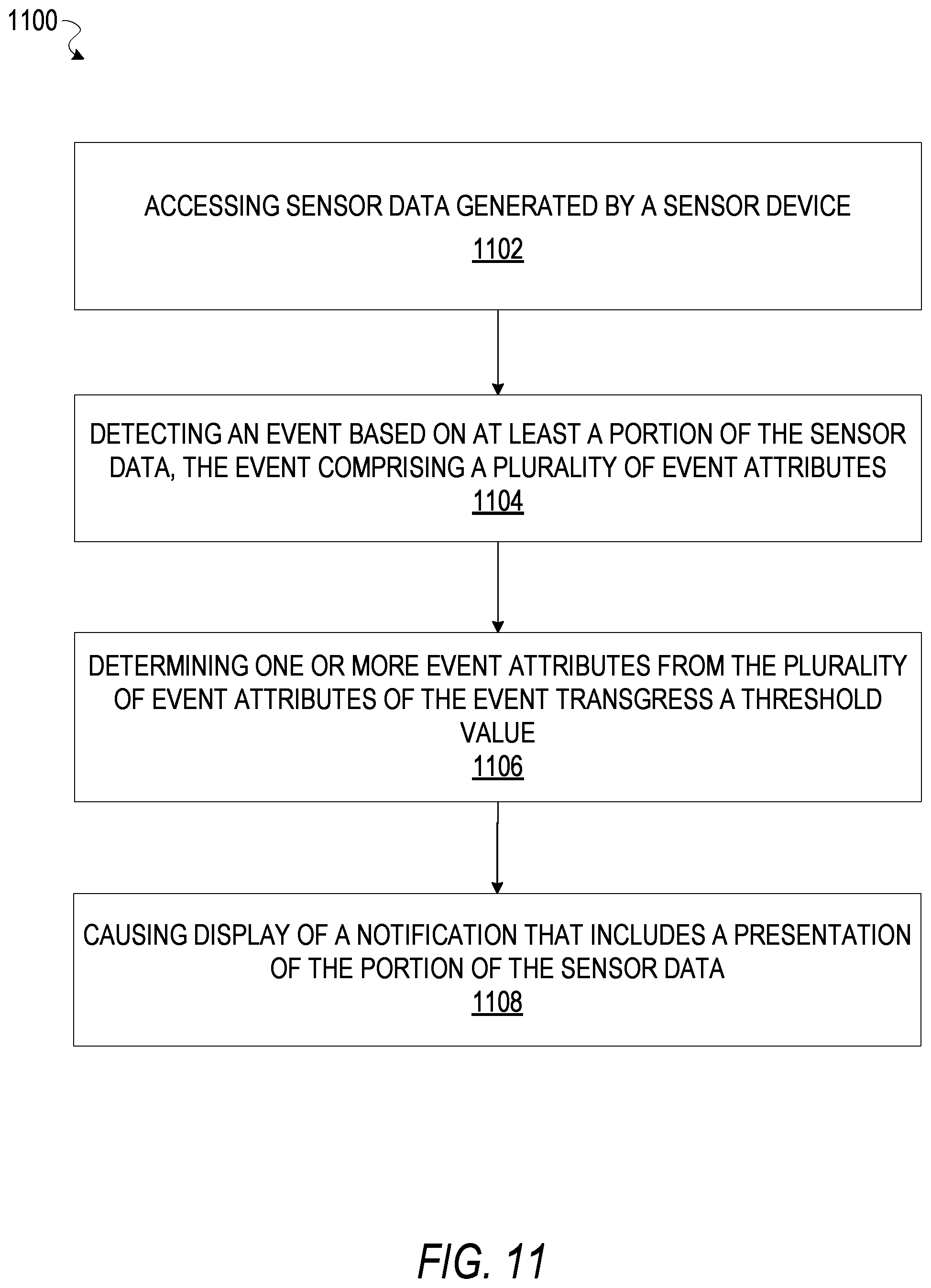 Patent US11787413 Figure 11 – Baseline event detection system