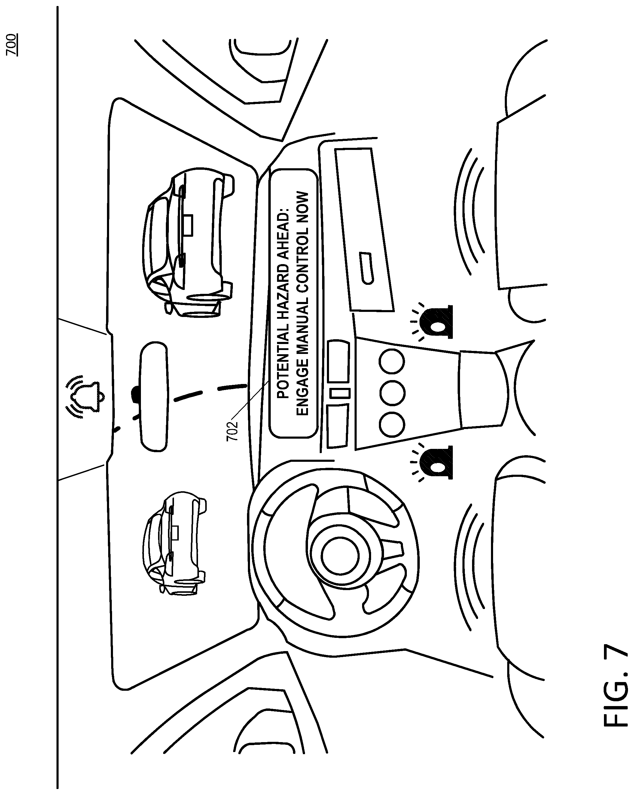 Patent US11787417 Figure 7 – Assessing driver ability to operate an autonomous vehicle