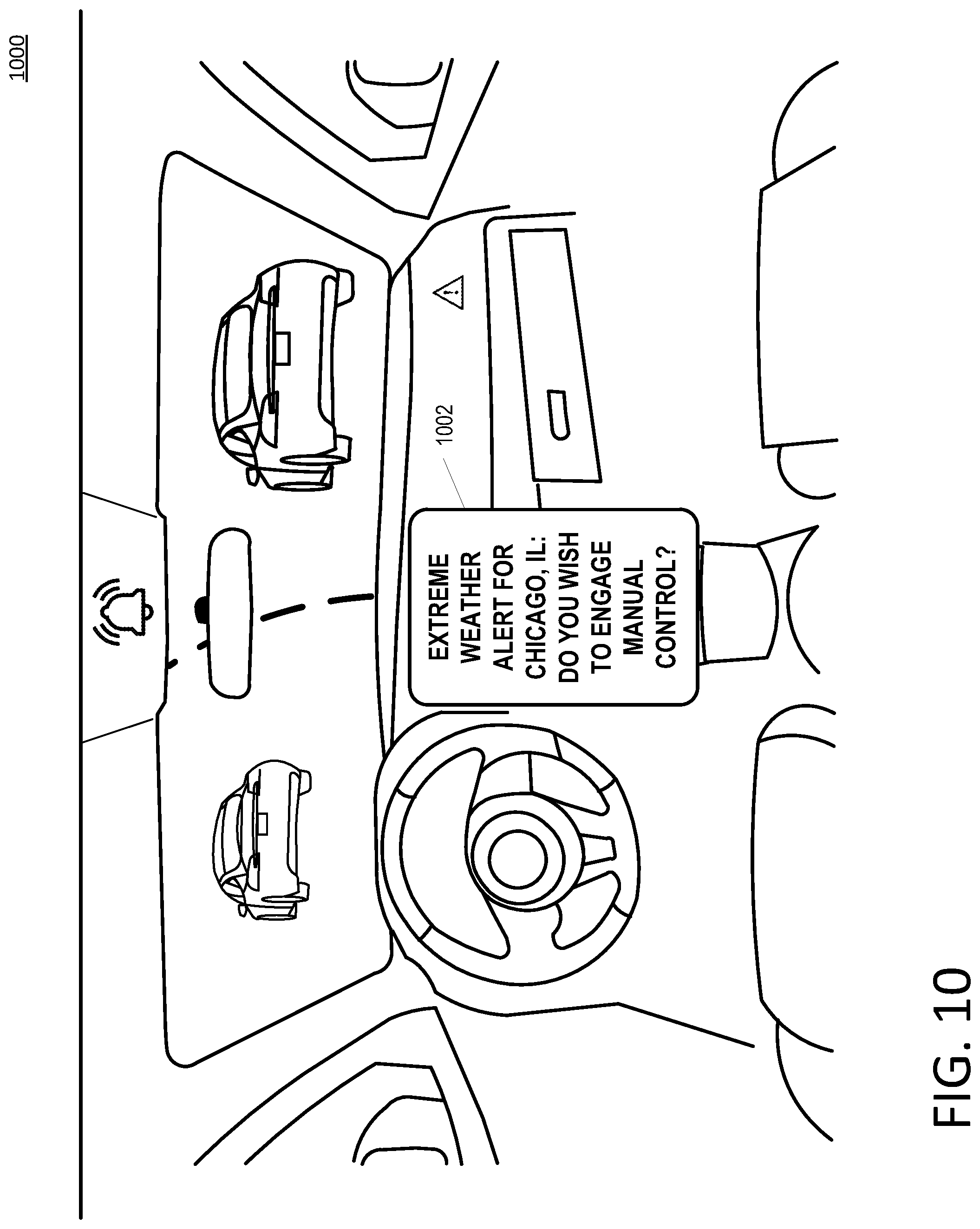 Patent US11787417 Figure 10 – Assessing driver ability to operate an autonomous vehicle