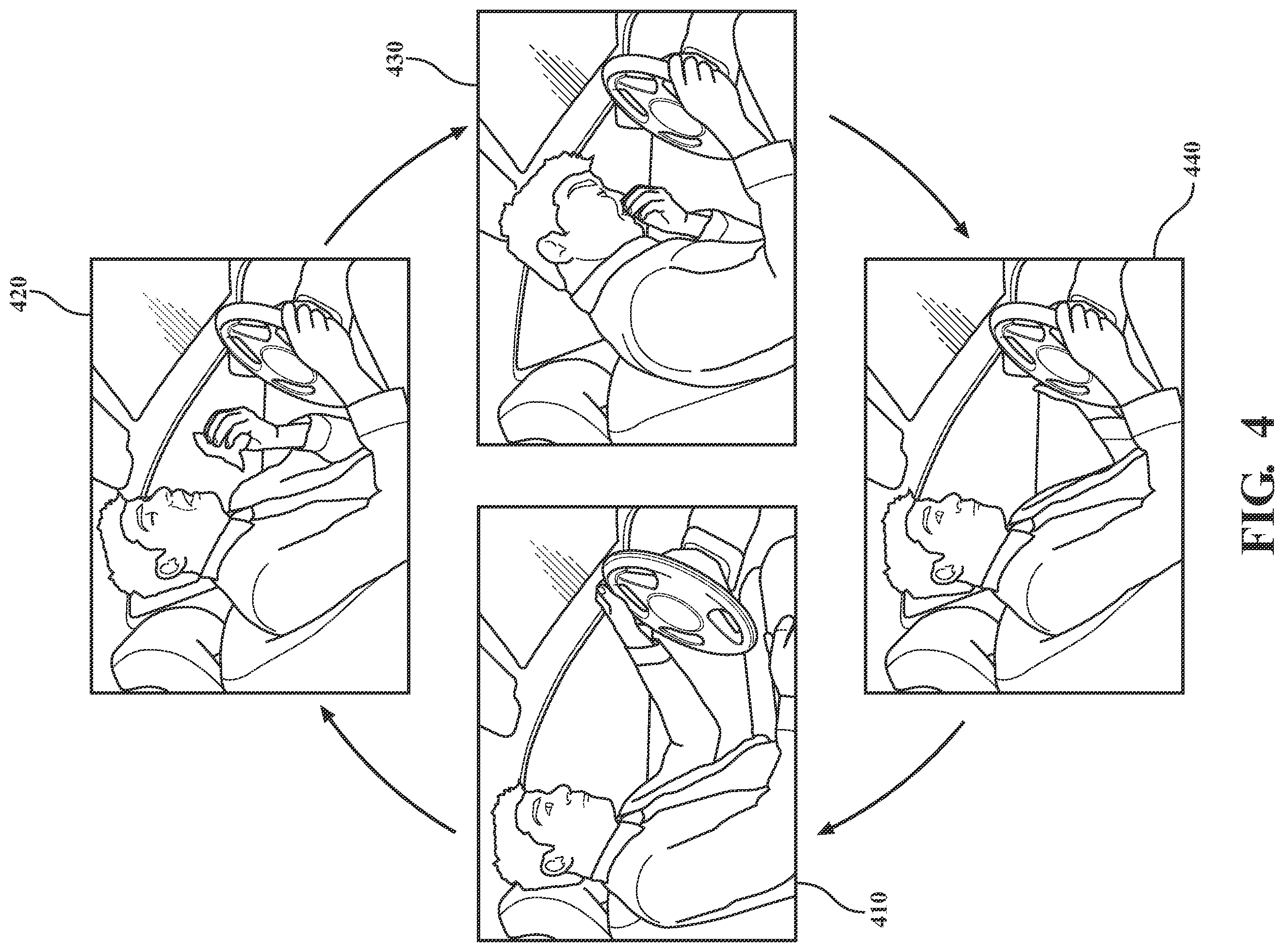 Patent US11787429 Figure 4 – Vehicle sneeze control system and method