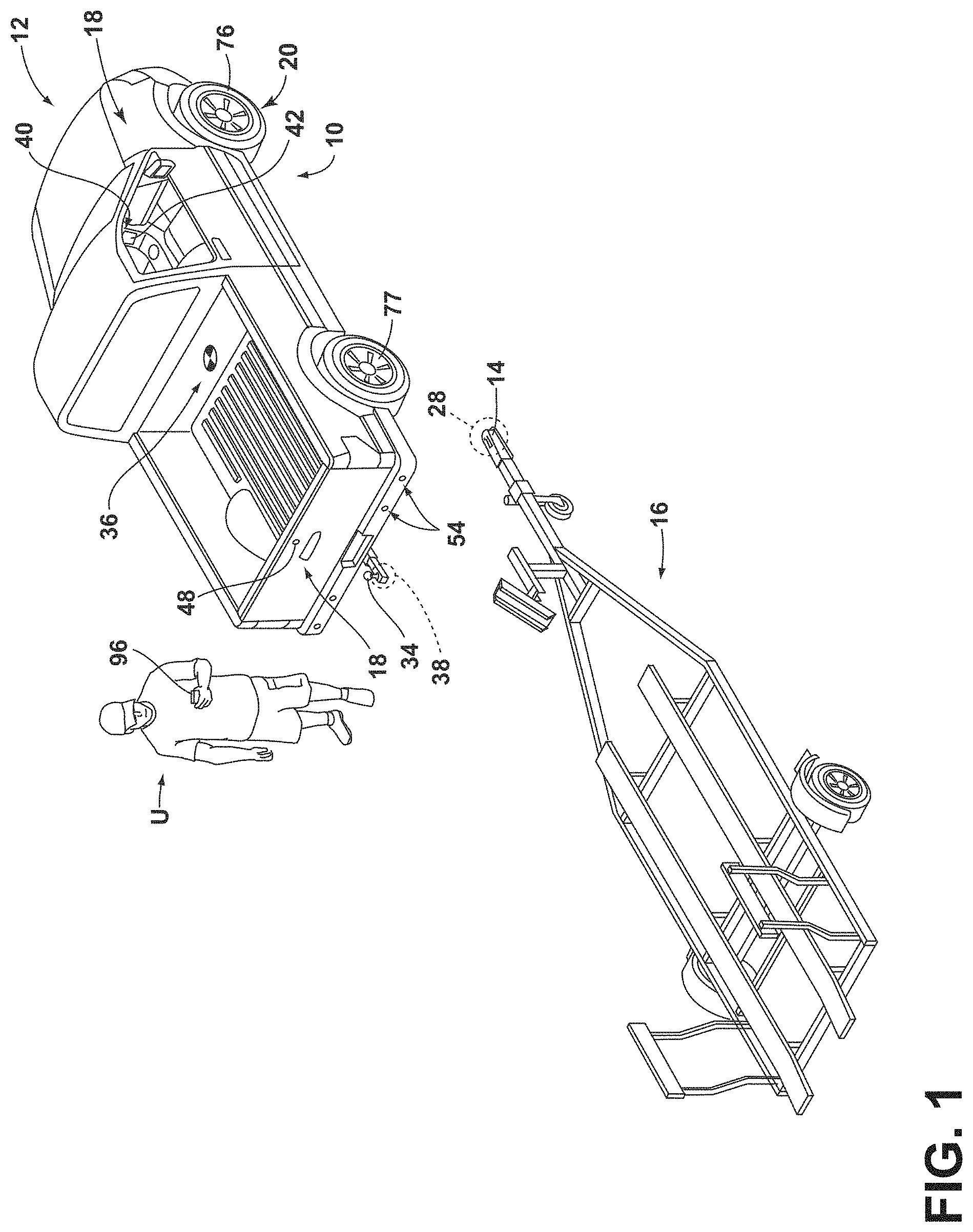 Patent US11787436 Figure 1 – Differentiating between near trailer and connected trailer